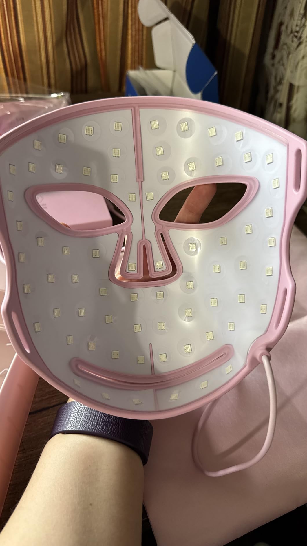 LuminX Pro LED Face Mask Light Therapy with Deep NIR & Chin & Lip Coverage customer photo 2