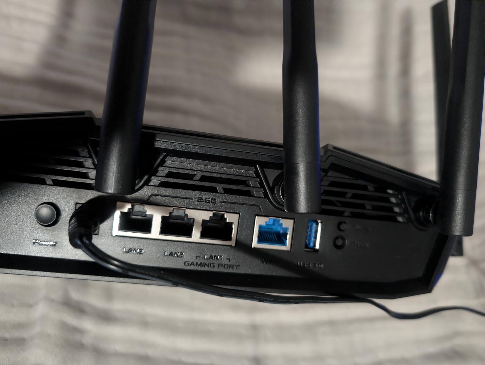 ASUS TUF Gaming BE6500 WiFi 7 Router - Dual-Band, Up to 6.5 Gbps Wireless, Game Accelerator, Multi-Link Operation (MLO), (x4) 2.5GbE Ports, Mesh + VPN Compatible, & Subscription-Free Network Security customer photo 2
