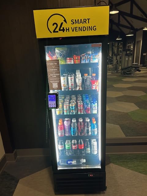 HAHA Smart AI Vending Machine with Card Reader, Combo Snack & Drink Machine, 6-Layer 252 Cans Capacity Refrigerated AI Visual Recognition & App Management US360CT (Black, AI mini) customer photo 2