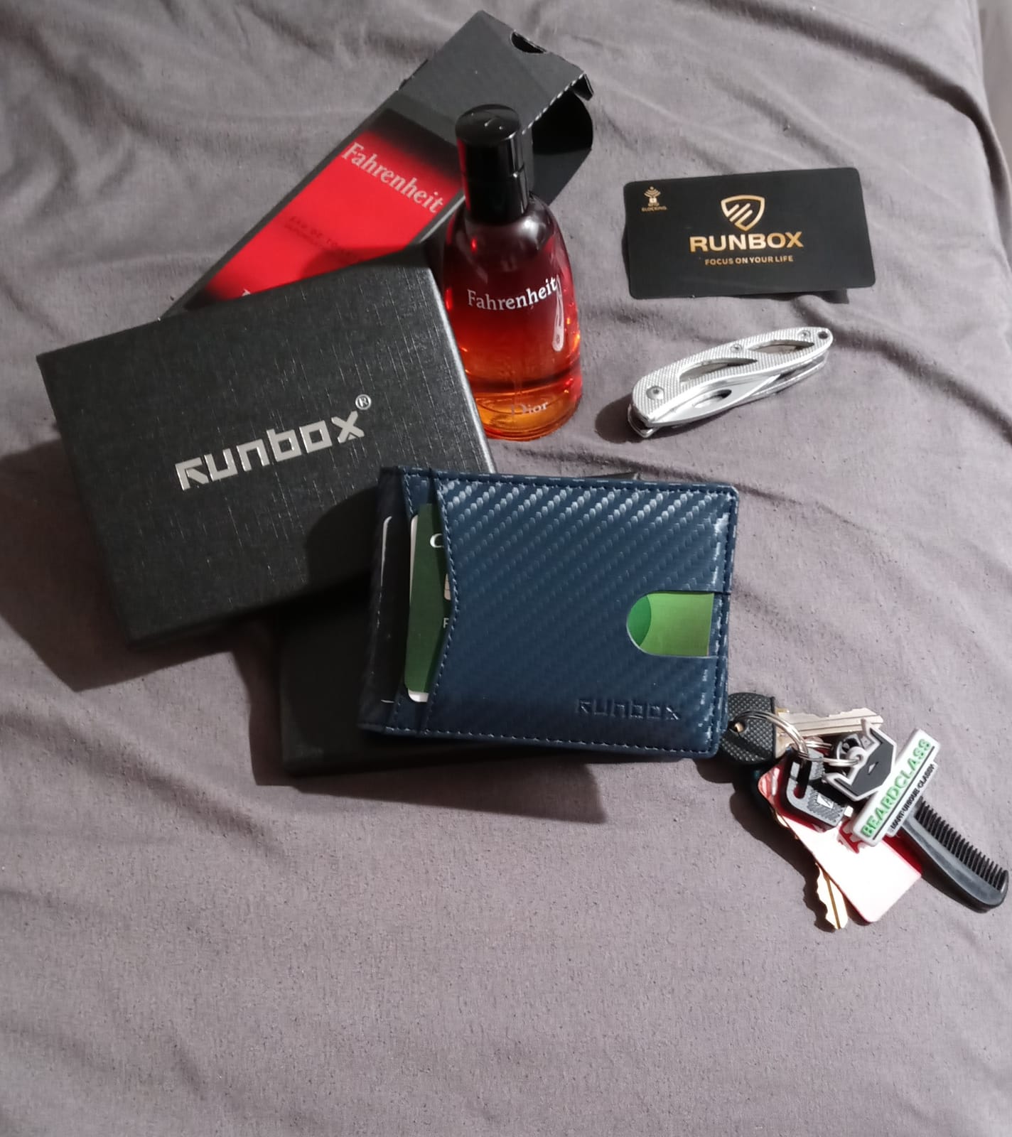 RUNBOX Wallet for Men 9-13 Cards RFID Blocking Slim Pop-Up Card Holder customer photo 1