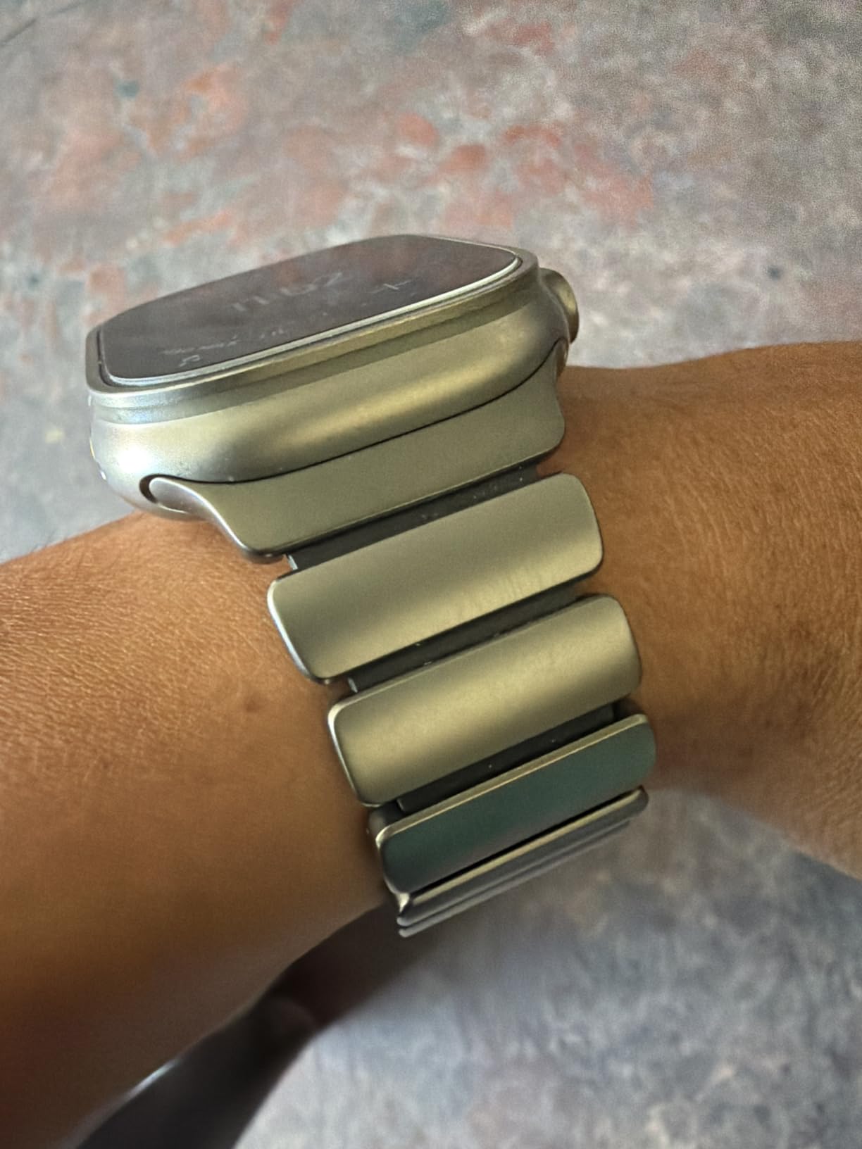 Stratos Titanium Band With Inside FKM Interior Links 49mm, Apple Watch Band Compatible with Ultra 1-3, Series 1-11 and SE, Band for Apple Watch, All Day Comfort and Extreme Durability customer photo 2