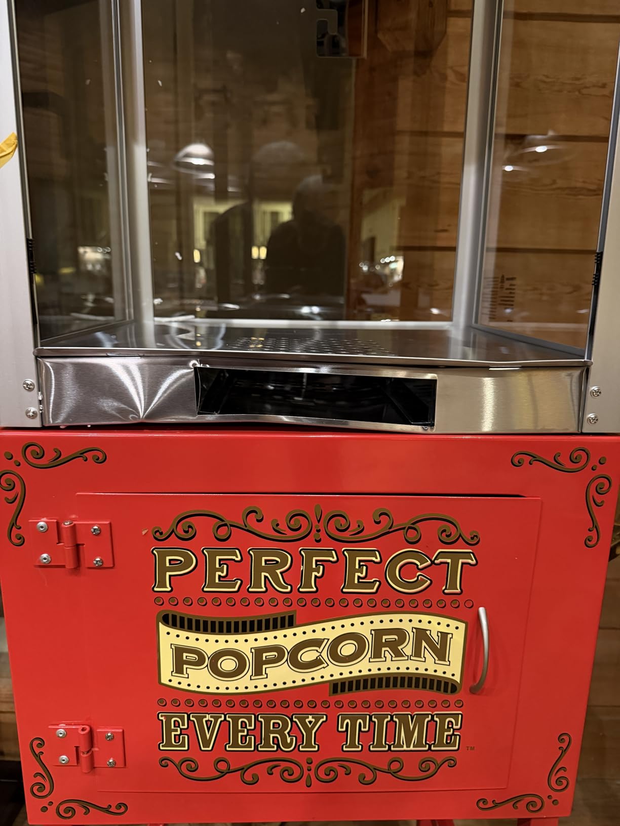 Commercial Popcorn Machine, Authentic 16oz Kettle Countertop Popcorn Maker with Warming Deck, 1600W Large Popcorn Machine for Restaurant, Concession Stand, Carnival, School, Office customer photo 1