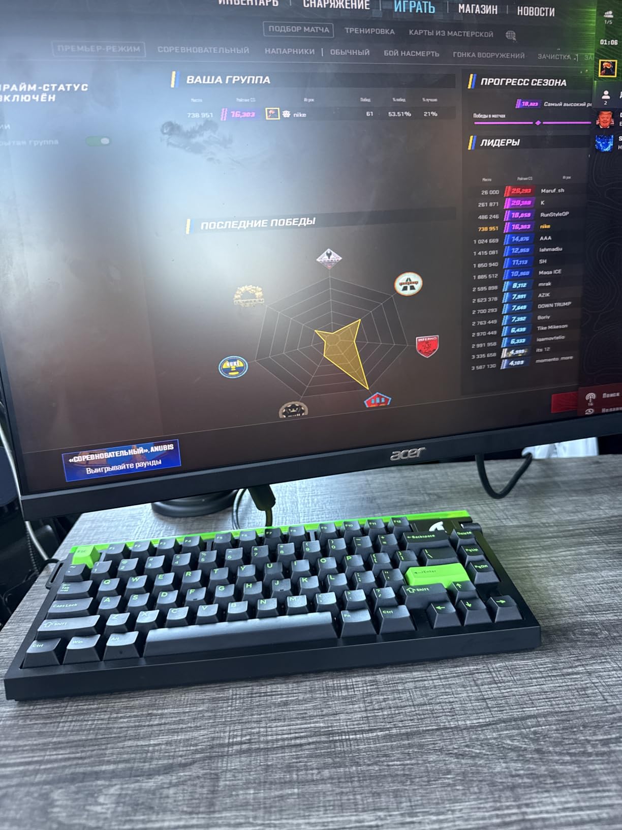 ATTACK SHARK R85 HE Wired 75% RT Mechanical RGB Gaming Keyboard-Moonlight | 8K Polling, 0.005mm Accuracy, 0.08MS Latency, 256K Scan, Hall Effect Magnetic Switch, 5 Layer Sound Damped, Driver for PC Mac FPS customer photo 1