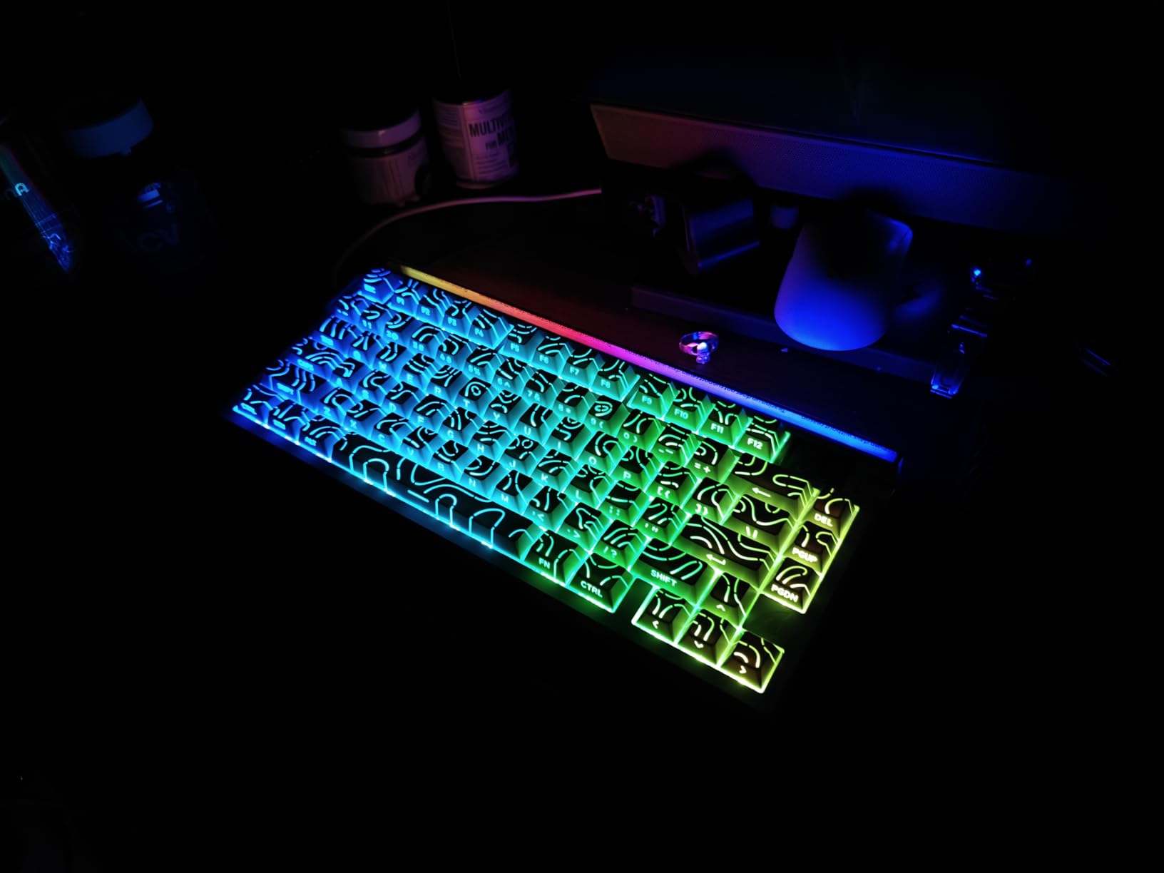 ATTACK SHARK R85 HE Wired 75% RT Mechanical RGB Gaming Keyboard-Moonlight | 8K Polling, 0.005mm Accuracy, 0.08MS Latency, 256K Scan, Hall Effect Magnetic Switch, 5 Layer Sound Damped, Driver for PC Mac FPS customer photo 2