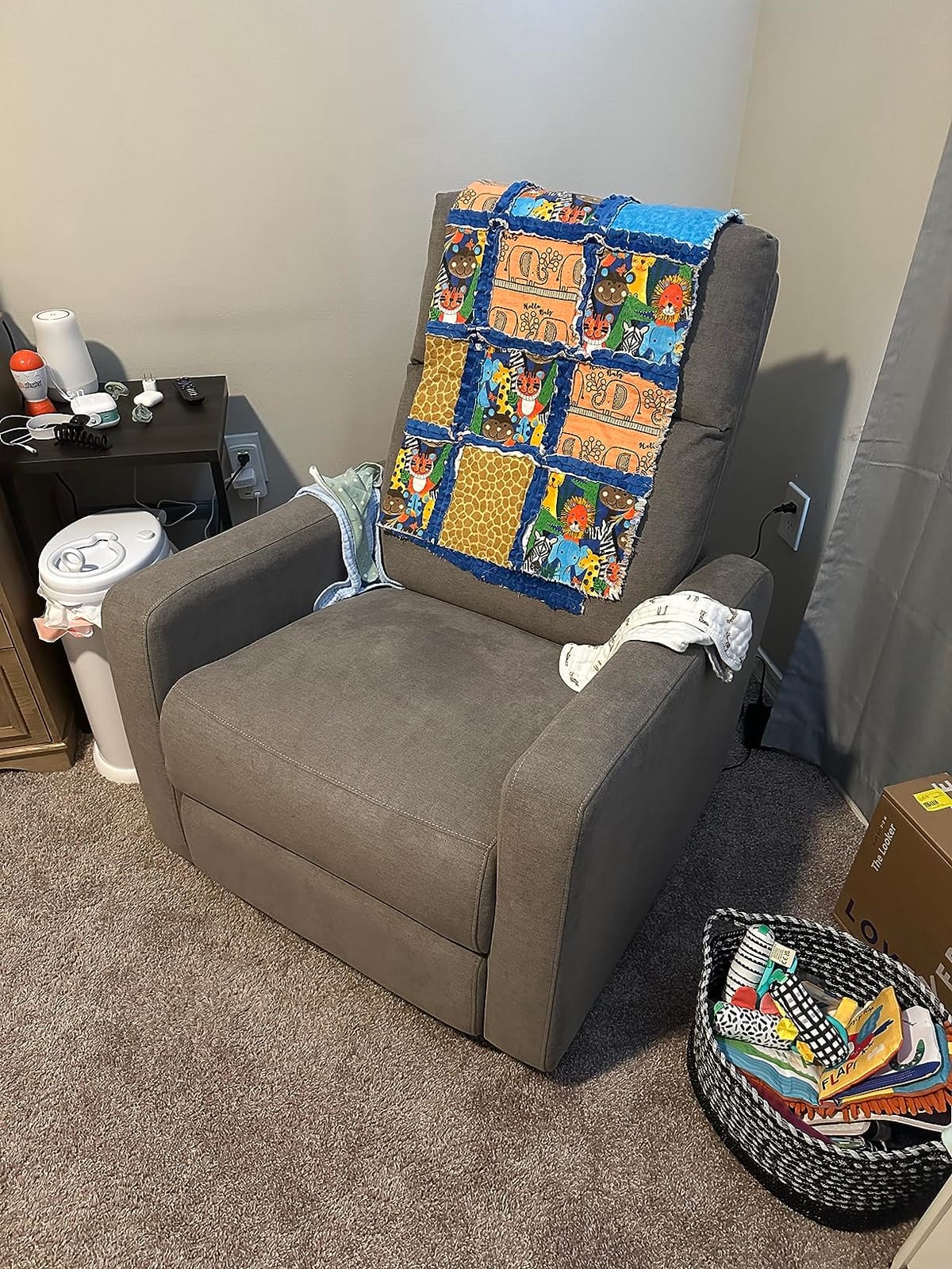 Nurture& The Glider Plus - Premium Nursery Power Recliner | Swivel Chair with Adjustable Head Support | Adjustable Lumbar Support Built in USB The Ultimate Comfort for Nursing, Relaxing (Boucle Creme) customer photo 1
