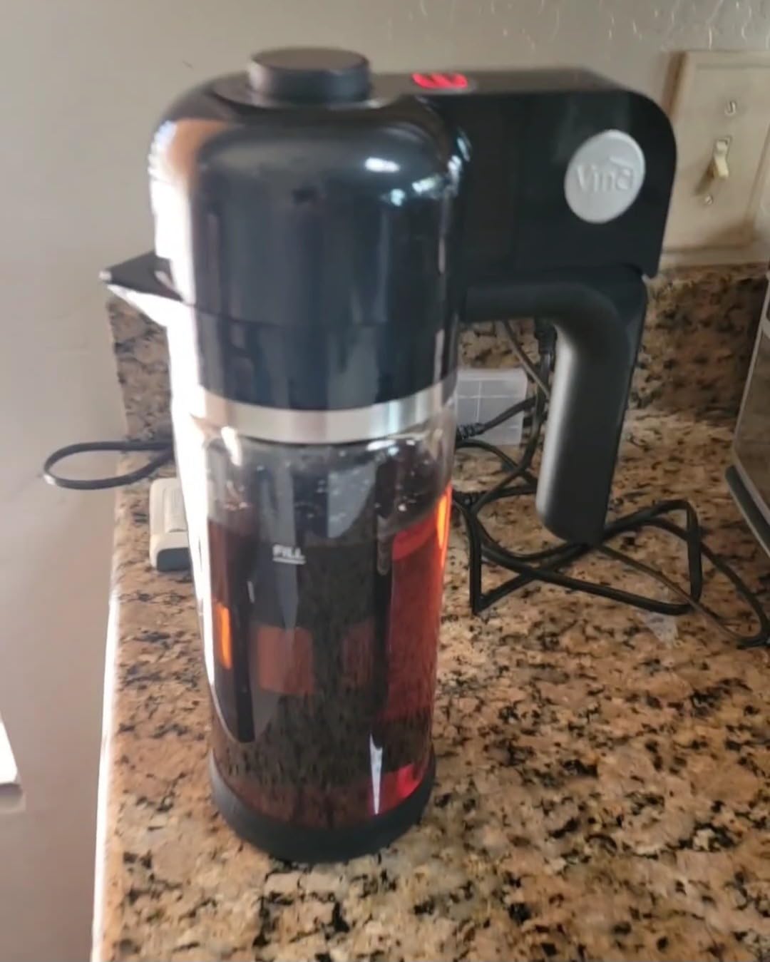 VINCI Express Electric Cold Brew Coffee Maker, 10-Minute Fast Brewer (68oz) | 3 Brew Strengths, Smooth Low-Acid Coffee, Minimal Sediment, Self-Clean Cycle, Airtight Storage Lid, 2L Glass Carafe customer photo 1