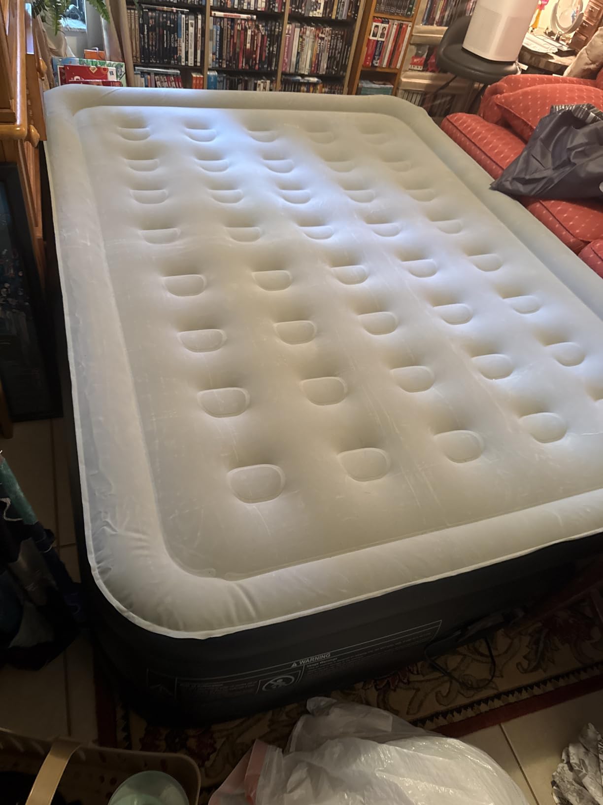 Dr. air Queen Air Mattress with Built-in Pump, 18