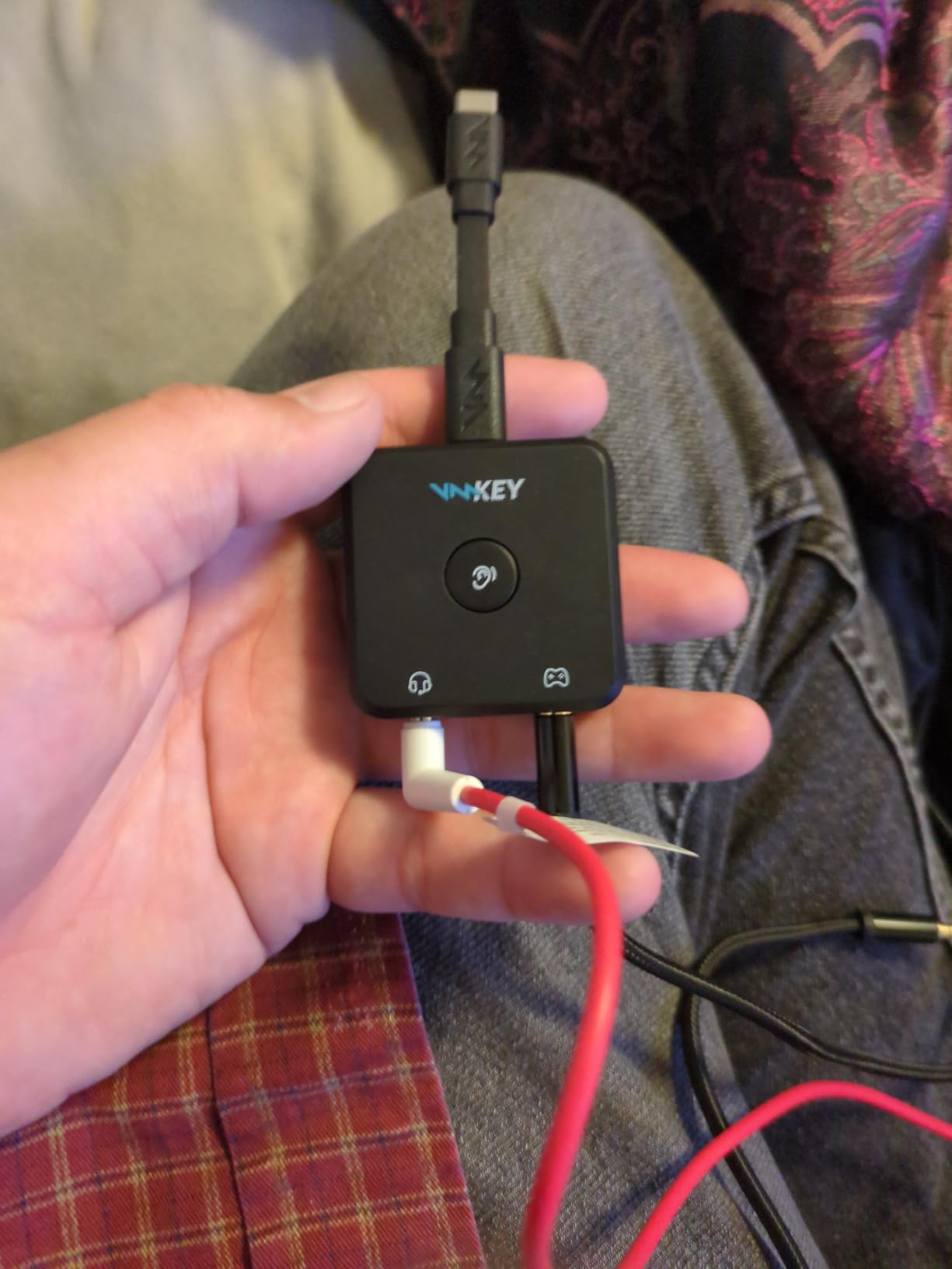 VMKey Voice Changer/Soundboard Compatible with PS5, Xbox, MetaQuest customer photo 1