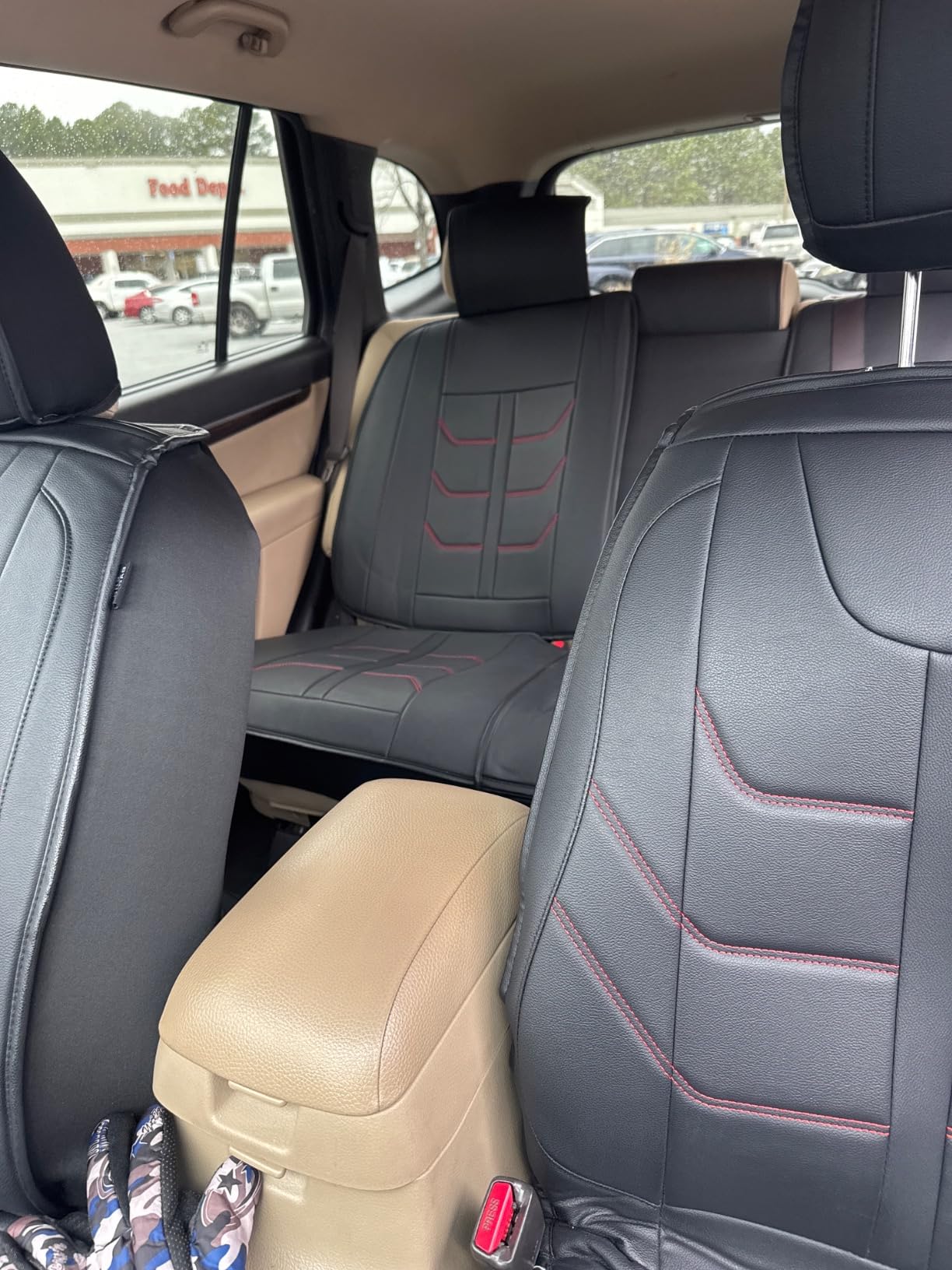 TTX LIGHTING Car Seat Covers fit for Hyundai Palisade 2020-2026 Full Set: Premium Leather Automotive Seat Cover with Airbag Compatible Waterproof (5 Seats, Black) customer photo 1