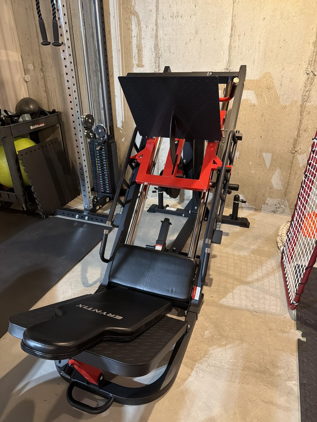 Leg Press Hack Squat Machine Combo, 45° Leg Exercise Machine, Lower Body Special with Weight Storage for Quads, Hamstring, Glutes, Calves, Compact Home Gym Leg Day Equipment customer photo 1