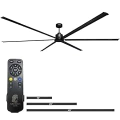 120-Inch HVLS Industrial Ceiling Fan +28,000 CFM Large Commercial Ceiling Fan with Remote, PMSM Motor, 6 Speeds, Reversible, for Warehouse, Gym, Barn, Shop, Garage | AA-Orion 120
