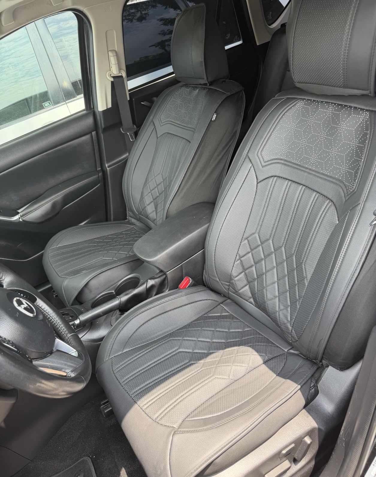 TTX LIGHTING 5 Seat Cover for Hyundai Palisade 2020-2026, Faux Leather | Custom Fit Waterproof Non-Slip Durable Full Coverage Airbag Compatible Easy Install Padded Comfort Easy Clean 5 Seat customer photo 2