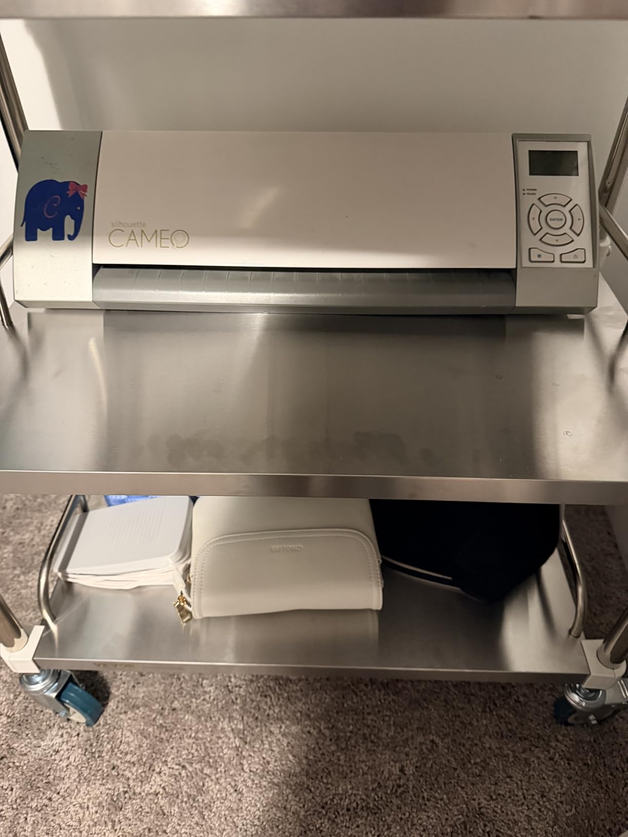 VEVOR Stainless Steel Rolling Cart, 2-Tier Metal Utility Cart with Lockable Wheels, Medical Serving Trolley Clinic Tray, Mobile Service Cart for Hospital, Lab, Restaurant, Kitchen, Salon customer photo 2
