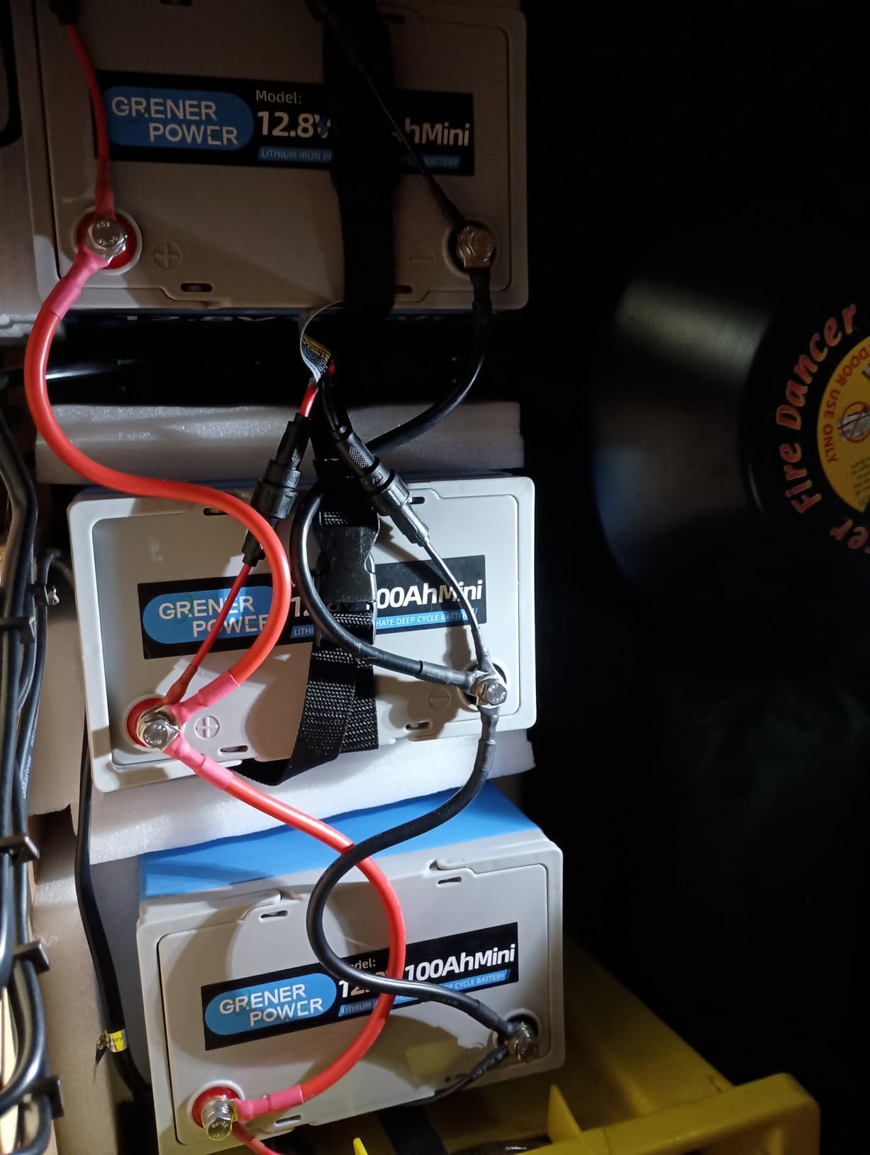 1-Pack GrenerPower 12V 100Ah LiFePO4 Lithium Battery-Group 24 LiFePO4 Battery, 15000 Cycles, Cylindrical Grade A+ Cells & 100A BMS, Ideal for RVs, Trolling Motor, Home Energy Storage, Off-Grid, Boat customer photo 1