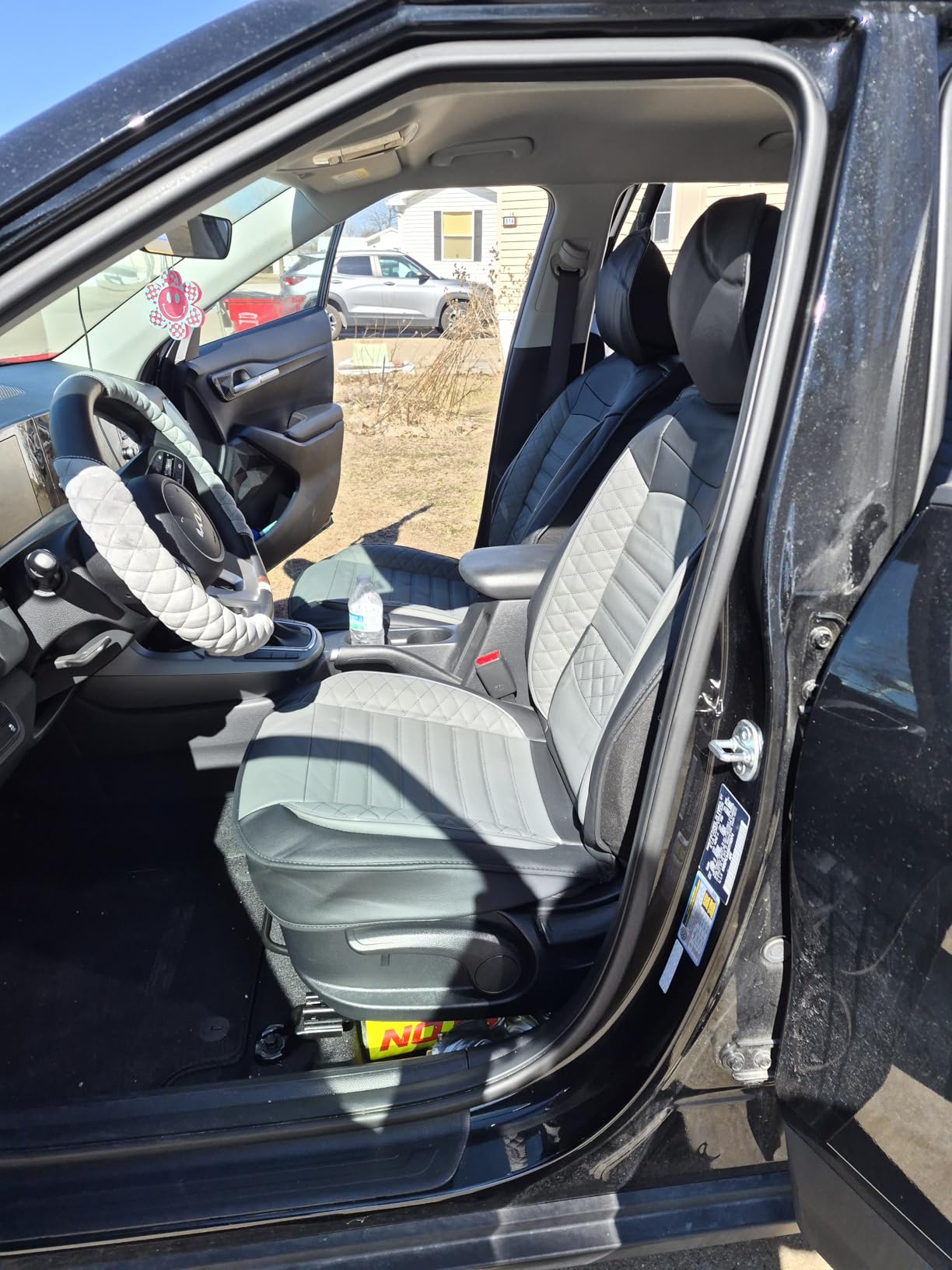 Seat Covers for Hyundai Palisade 2020-2026 2027 Front Set 2 Seats Leather | [Black] Built-In Lumbar Support Anti-Slip Waterproof Airbag Compatible Protects Upholstery From Spills And Daily Wear customer photo 1
