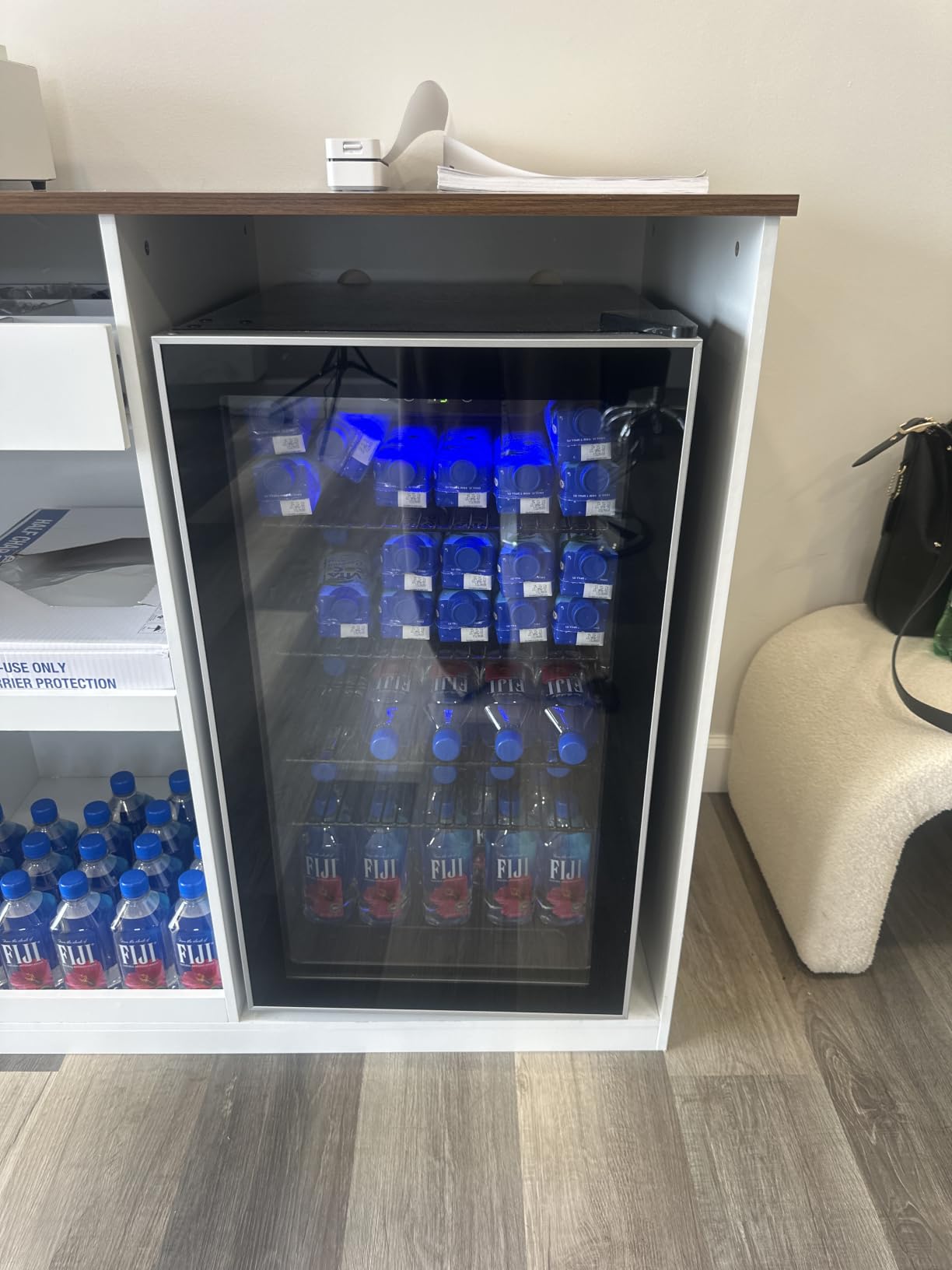 Electactic Mini Fridge 130 Can Beverage Refrigerator Cooler, 3.1 Cu.Ft Drink Fridge for Soda Wine Beer, Adjustable Temperature Control for Home Office, Black customer photo 1