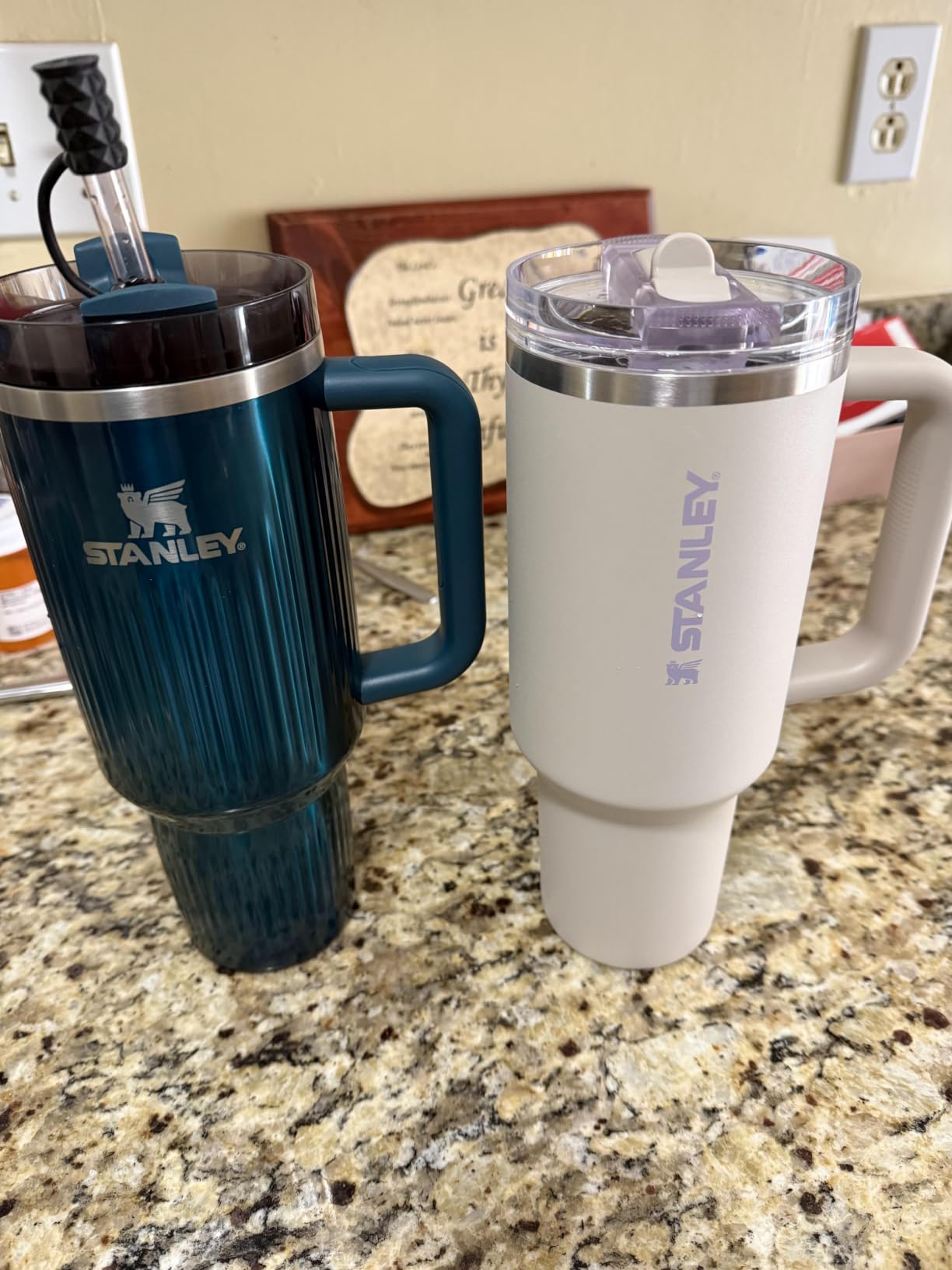 Stanley Quencher ProTour Flipstraw Tumbler, 40 oz, Coastal Teal | Built-In Straw & Handle | Cupholder Compatible | Leakproof Insulated Stainless Steel Cup | BPA-Free customer photo 2