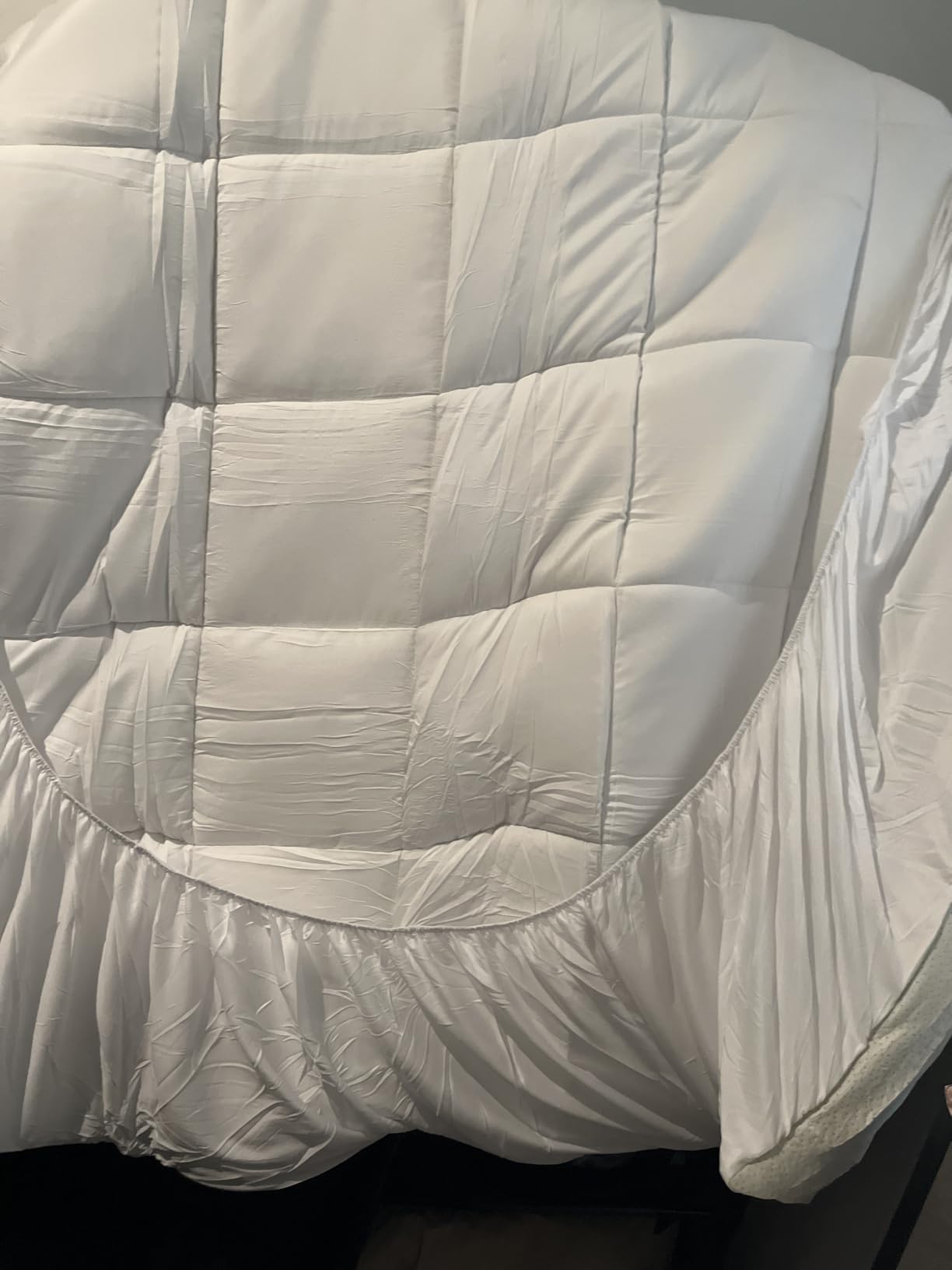 Mattress Pad Queen Size, Cooling Pillow Top Mattress Topper, Ultra Soft Viscose Made from Bamboo, Breathable for Hot Sleepers, Deep Pocket 8