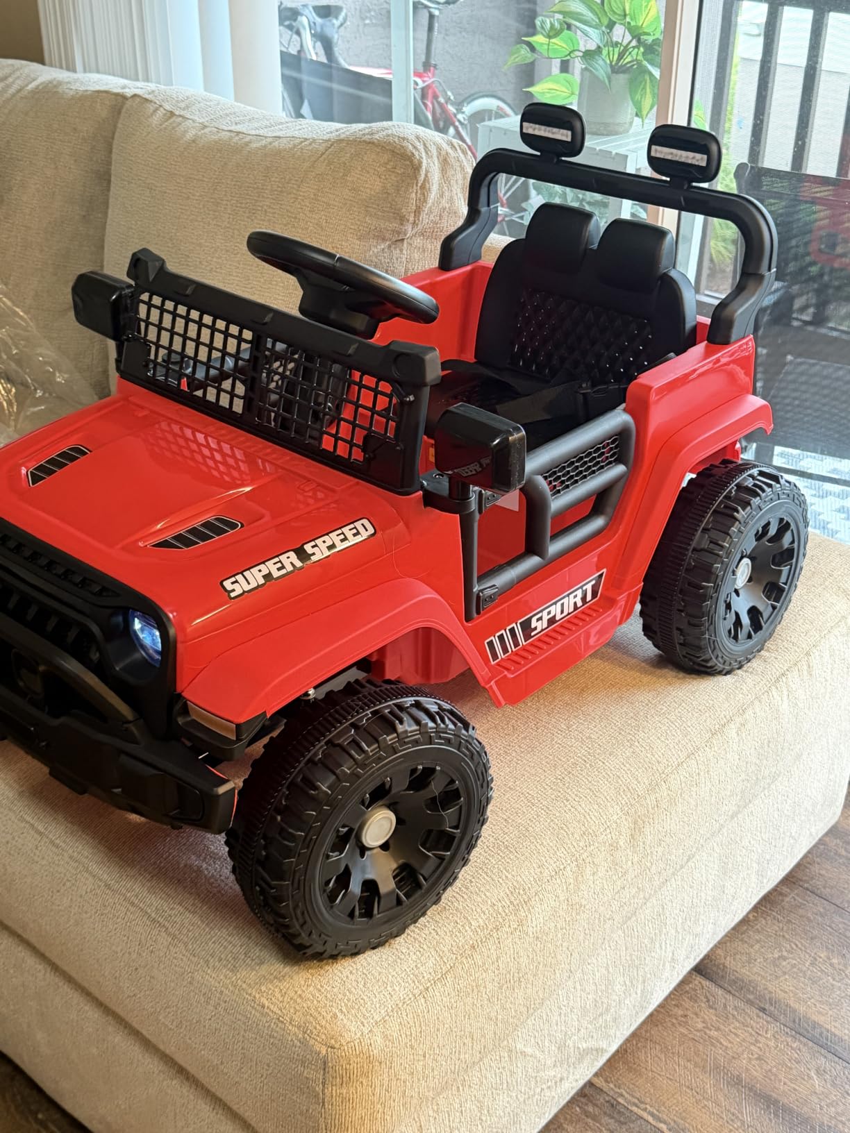 12V Ride on Car for Kids with Parent Remote Control, Police Black | Electric Car with Spring Suspension, LED Lights & Music Player - Safe Battery Toy for Kids, Christmas & Birthday Gift customer photo 1