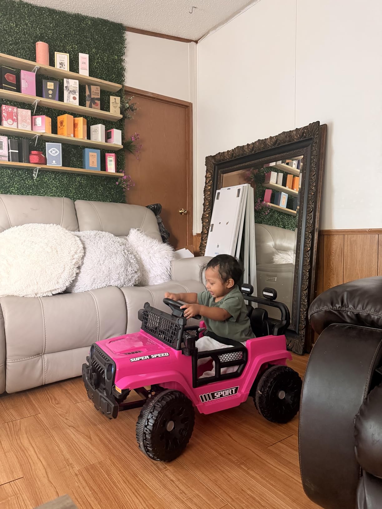 12V Ride on Car for Kids with Parent Remote Control, Police Black | Electric Car with Spring Suspension, LED Lights & Music Player - Safe Battery Toy for Kids, Christmas & Birthday Gift customer photo 2