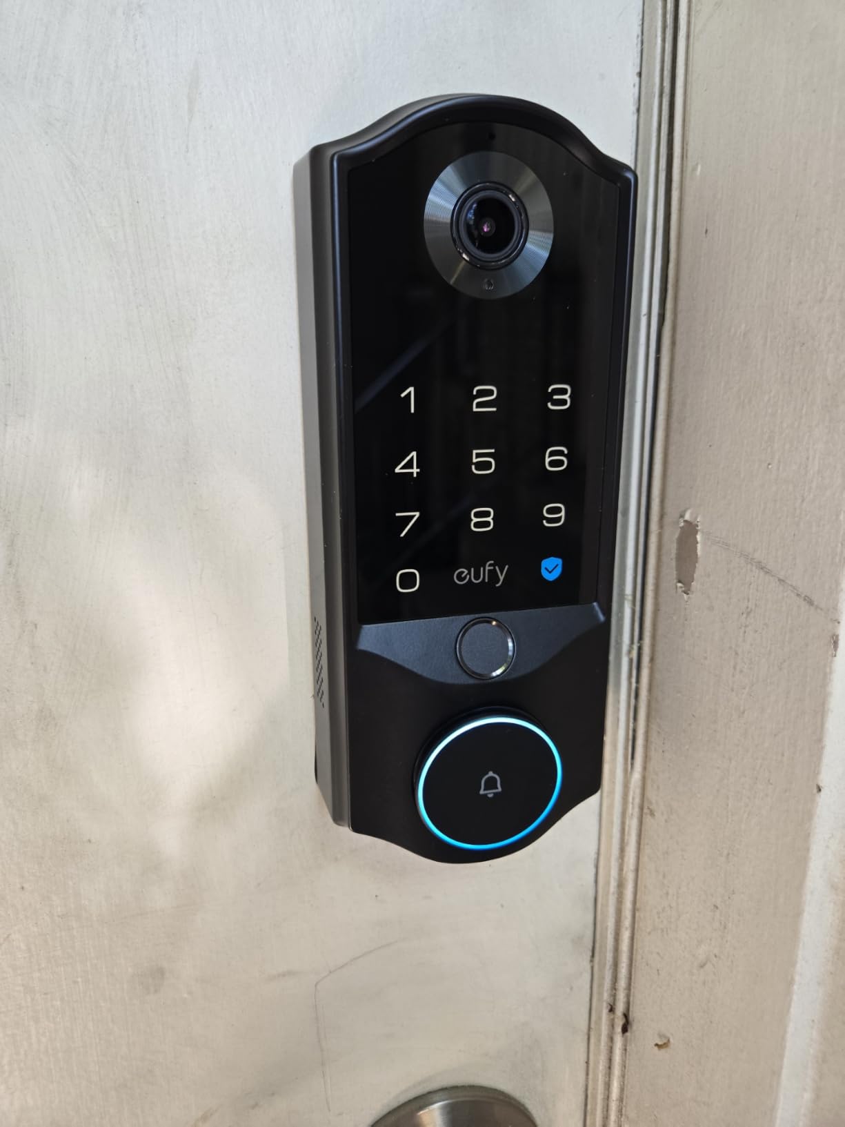 eufy Security Video Smart Lock E40 with Facial Recognition, 2K Camera | 3-in-1 Security: Camera, Doorbell, Face Unlocking, 32GB Built‑in Storage,Dual Power, Matter, Keyless Entry for Front Door customer photo 1