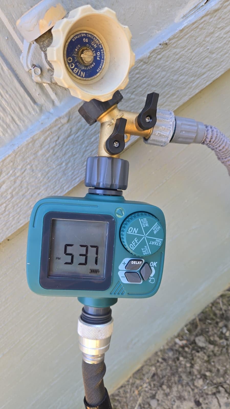Sprinkler Timer, Programmable Hose Timer with Automatic Watering System | Digital Water Timer with Rain Delay & Manual Mode, 1 Outlet Drip Irrigation Controller for Garden Hose, Lawn & Outdoor Yard customer photo 2