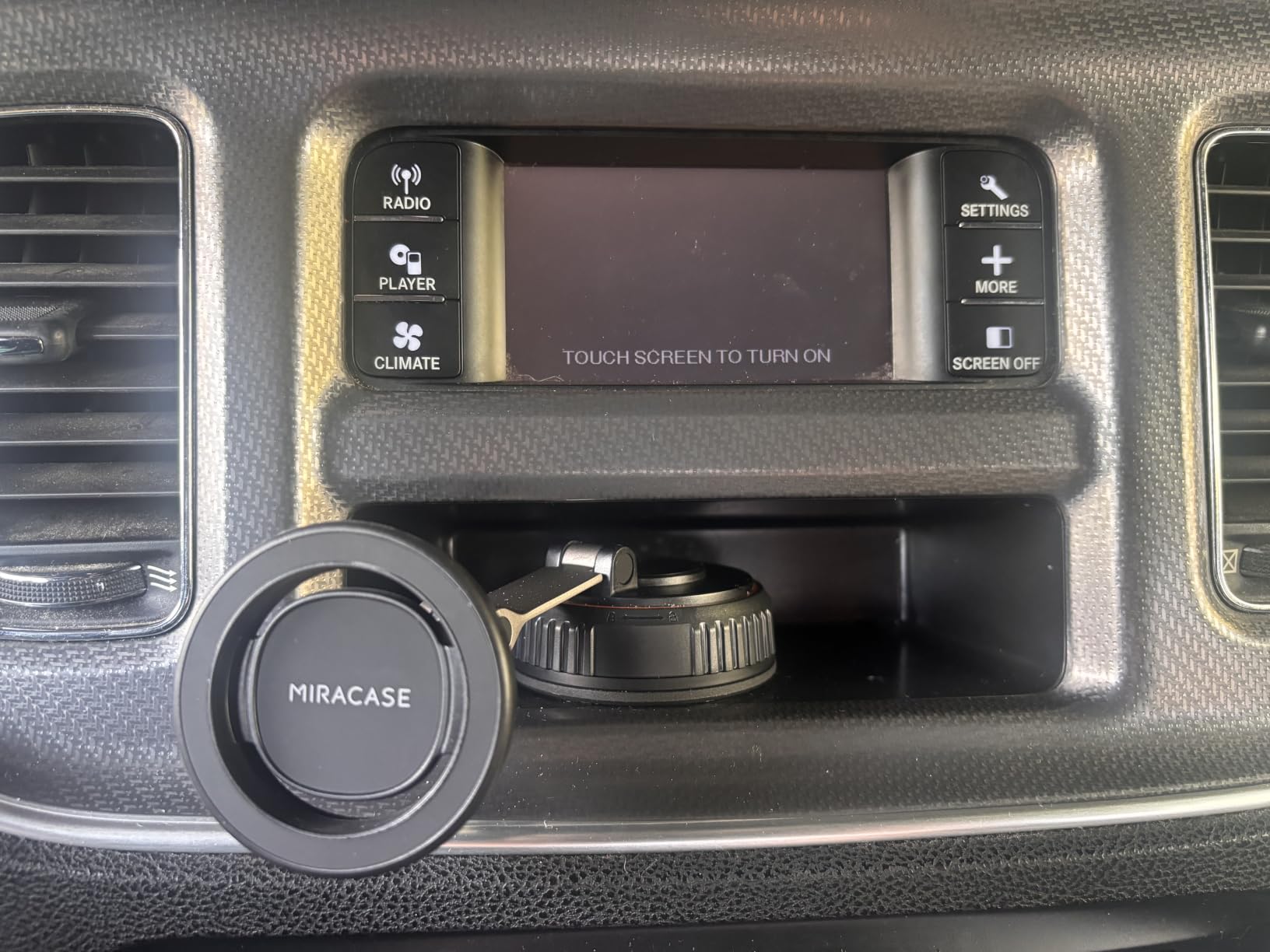 Miracase for MagSafe Car Mount[3600gf Strong Magnet & 89+LBS Suction Base]Vacuum Magnetic Phone Holders for Your Car, 360° Adjustable Dashboard & Windshield Mount with Dash Accents for All Smartphones customer photo 2