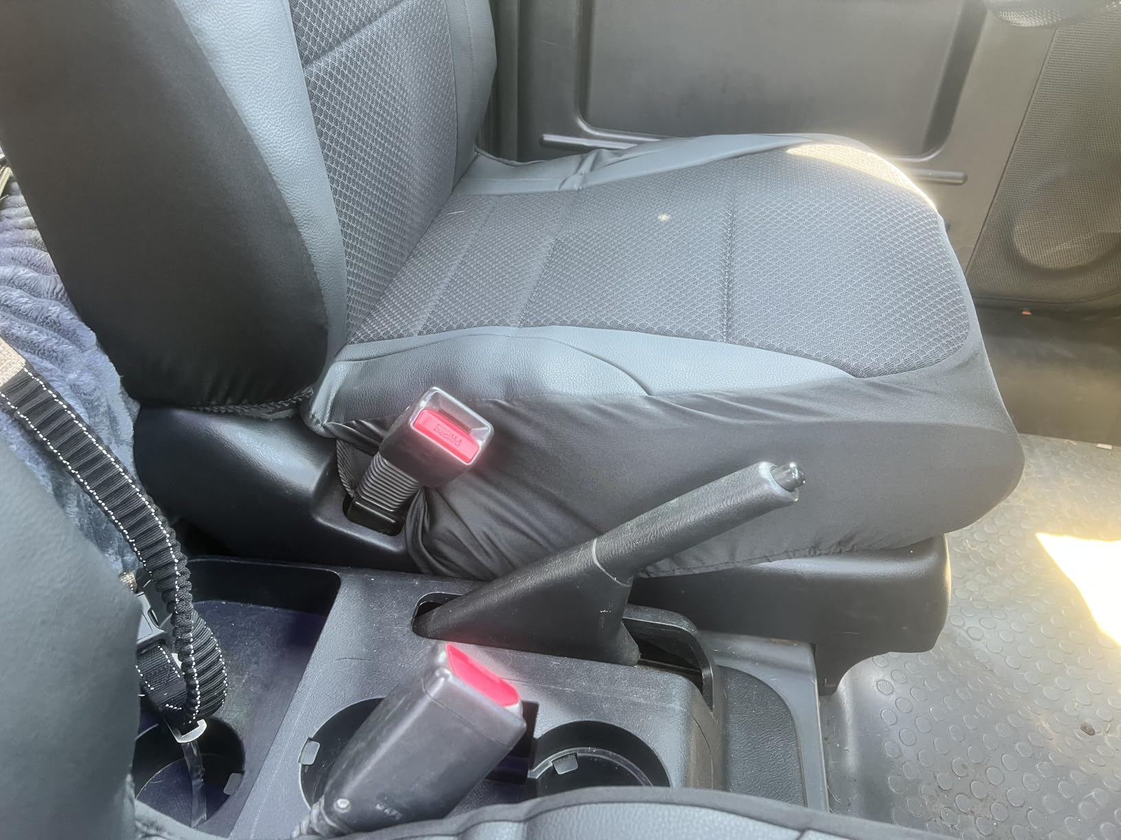 GIANT PANDA Air Cool Mesh Car Seat Cover Custom Fit Hyundai Sonata Elantra Santa Fe Tucson Accent Kona Palisade, Breathable Cooling Seat Protector with Leather Back Pannel (Black) customer photo 2