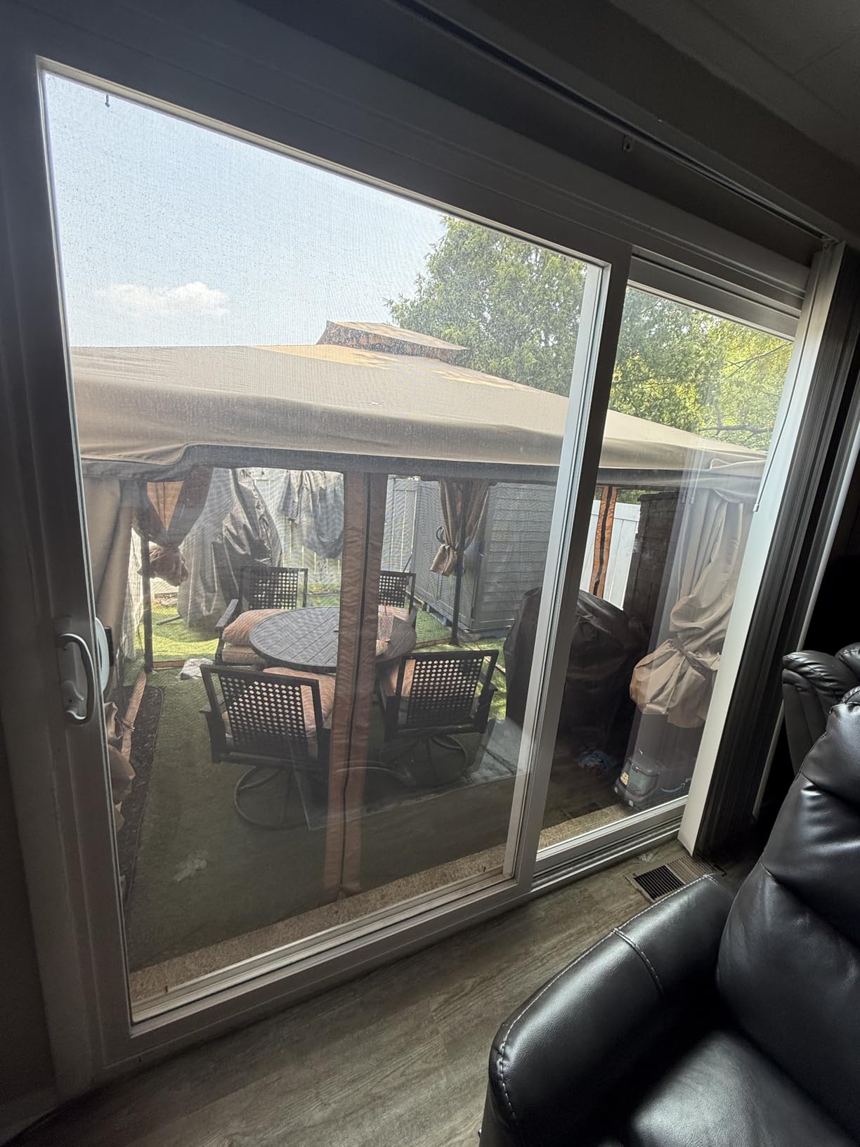 SUNCROWN 10' x 10' Outdoor Gazebo, Heavy Duty Iron Frame Patio Canopy with Vented Soft Top, Breathable Mosquito Netting & Privacy Curtains customer photo 1