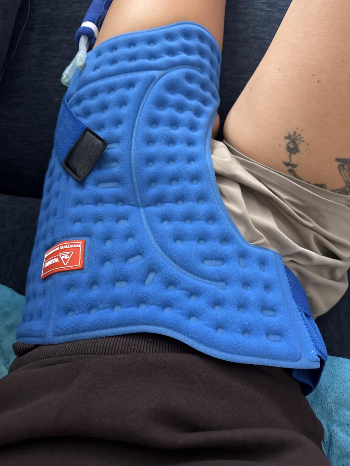 Cold Therapy Machine for Hip After Surgery with Pressure Regulator & Temperature Display, Ice Machine for Hip Replacement with Timer, Ice Wrap Pad Cryotherapy System for Post-Surgery Pain Relief customer photo 1