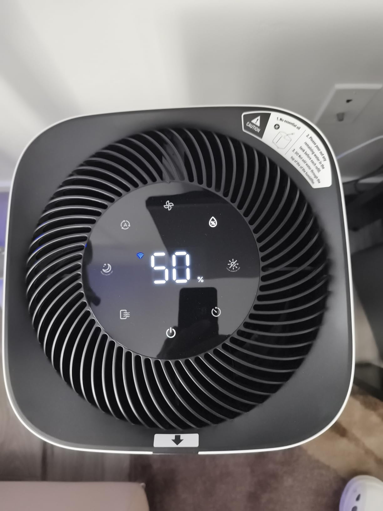 Levoit Evaporative Humidifiers for Bedroom, 19dB, Superior Studio Smart | 4.5L, Large Room Up to 600ft², No White Dust for Baby, Long-Lasting Reusable Filter, Auto Mode, Self-Clean & Dishwasher Safe customer photo 2