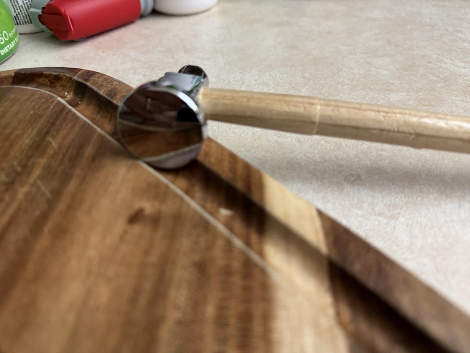 Chasing Hammer for Jewelry Making, Two-Sided, 10 Inch Wooden Handle | Jewelers 14mm Ball Peen and 28mm Domed Face, for Metalsmithing, Planishing, Shaping Silver, Copper, or Brass Sheet Metal Work customer photo 2