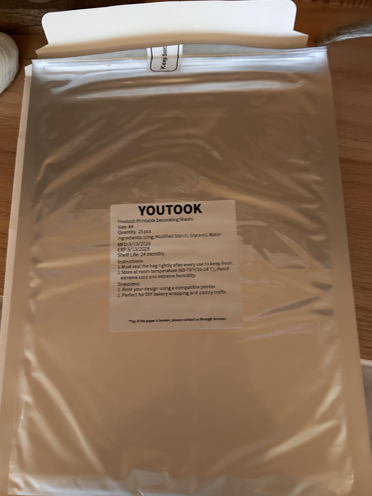 Edible Chocolate Transfer Sheets A4 8.5