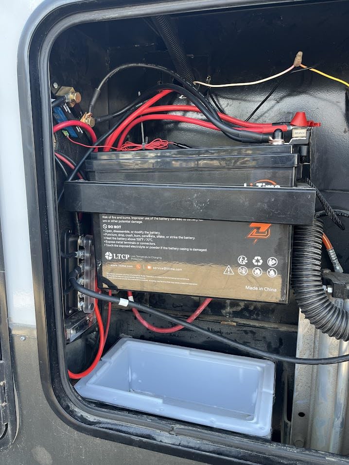 Litime 12V 200Ah Mini LiFePO4 Battery with Bluetooth for RV, Camper, Marine | Group 31+, Max. 20000 Cycles, 200A BMS, IP65 Waterproof, Low Temp Protection, Max 4P4S, for Travel Trailer, Trolling Motor customer photo 2