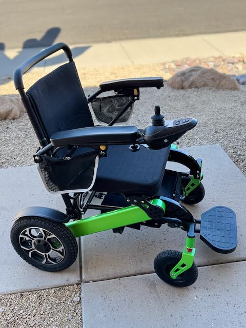 30+ Miles 21 inch Seat Wide Electric Wheelchair, 700W Powerful Motor Power Wheelchairs, 330lb Capacity Foldable All Terrain Motorized Wheel Chair with 2 * 12AH Li-ion Battery, with Led Light, Backpack customer photo 1