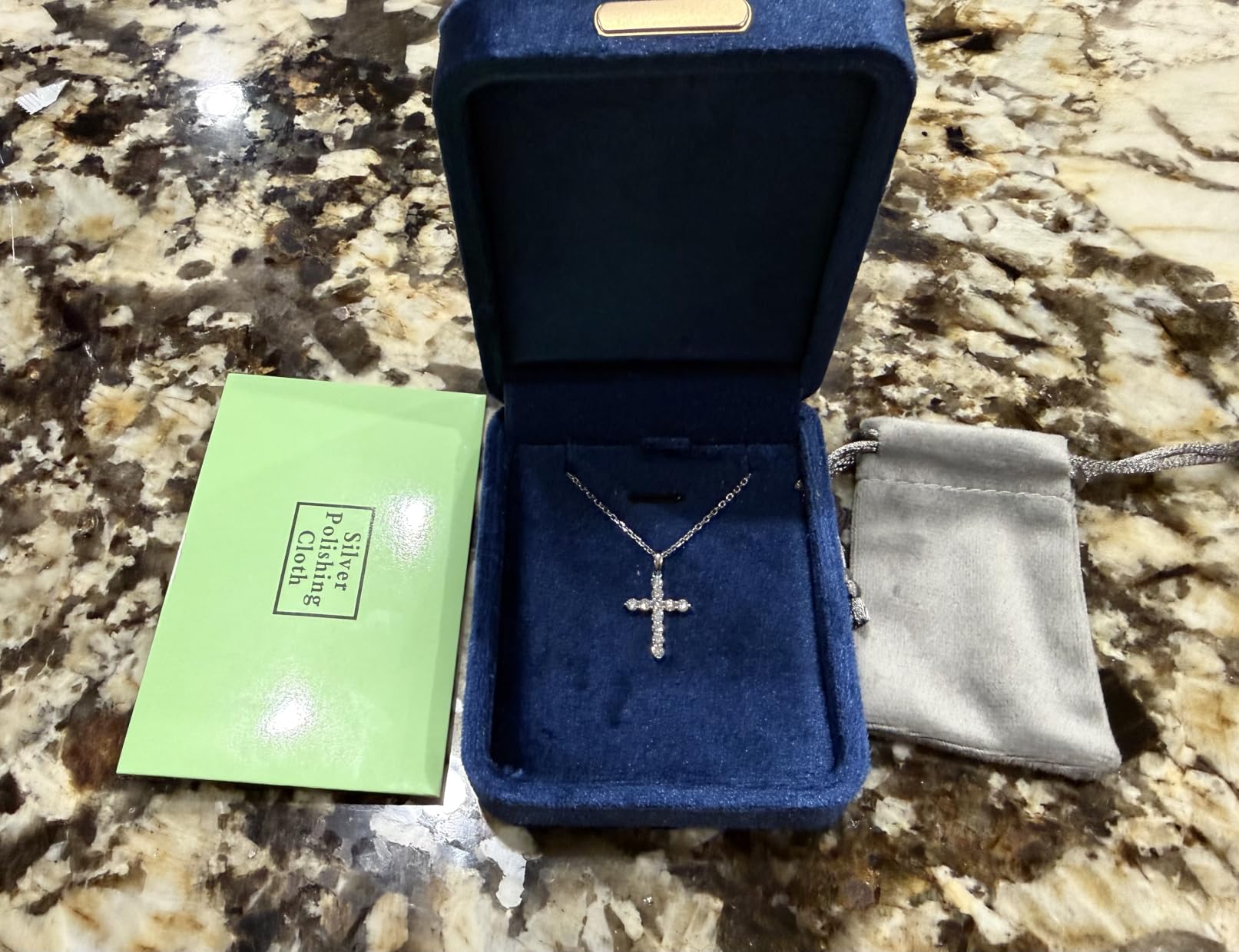Lab Grown Diamond Cross Necklace, 4/5 Carat Diamond Christian Faith Cross Pendant Necklace for Women/Men, D Color VVS1 Clarity, Hypoallergenic Sterling Silver/18K Gold Plated, 18