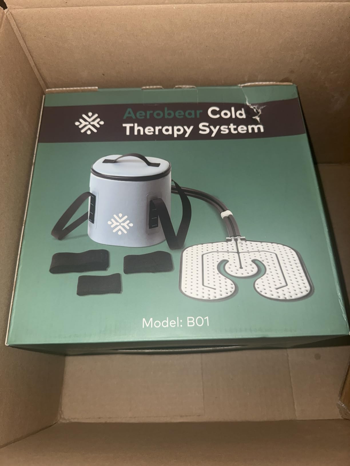 Ice Machine for Knee After Surgery w/Compression, Hip Replacement Cold Therapy Machine, Cryocuff Wrap Pack for Shoulder Recovery, ACL Cold Circulation System customer photo 1