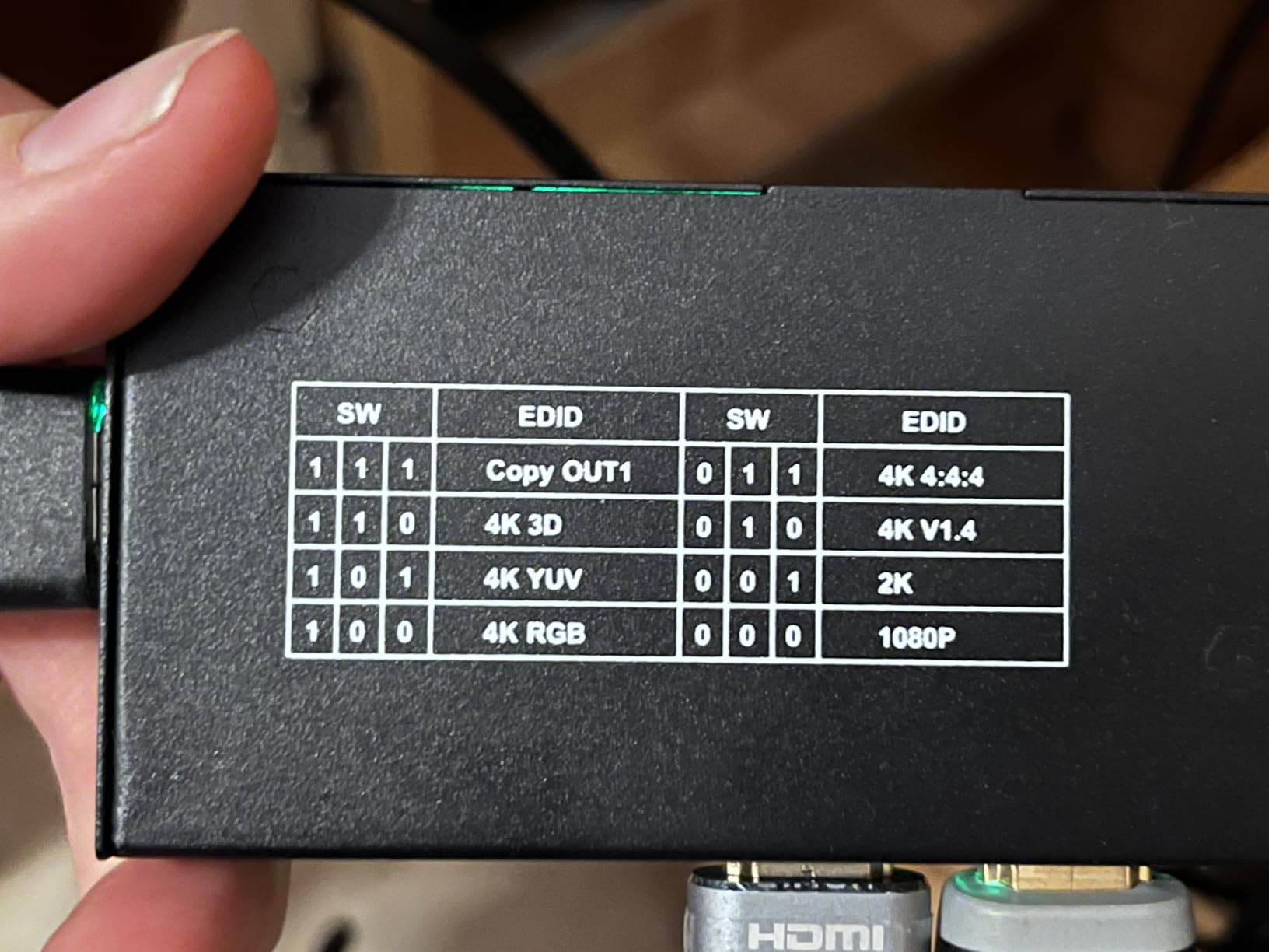 Uncompressed 4K HDMI Splitter 1 in 4 Out with EDID Management | Lossless 4K@60Hz UHD HDR HDMI 2.0 18Gbps, Zero Latency, HDCP 2.3, Plug and Play, for PS5, Fire Stick, HDTV... customer photo 1