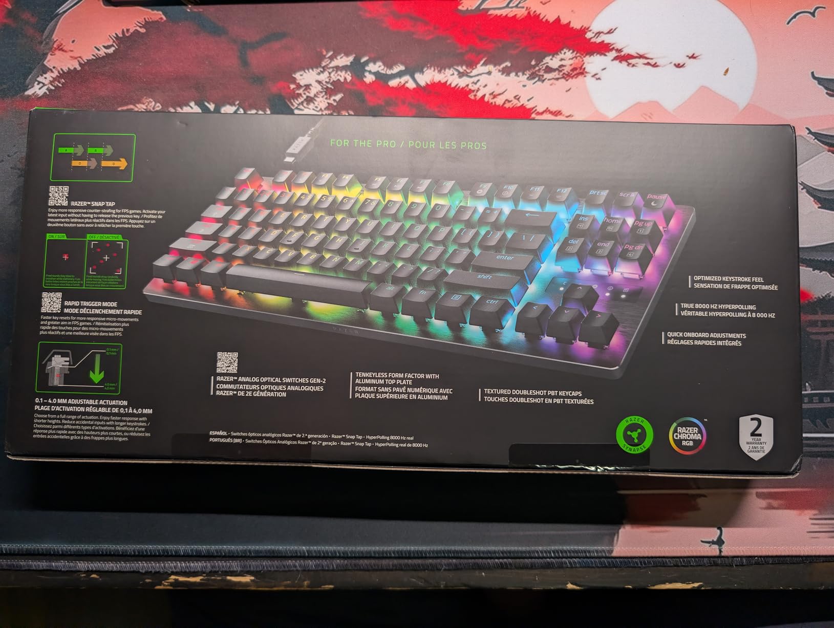 Razer Huntsman V3 TKL 8KHz Analog Optical Esports Gaming Keyboard, Black customer photo 2