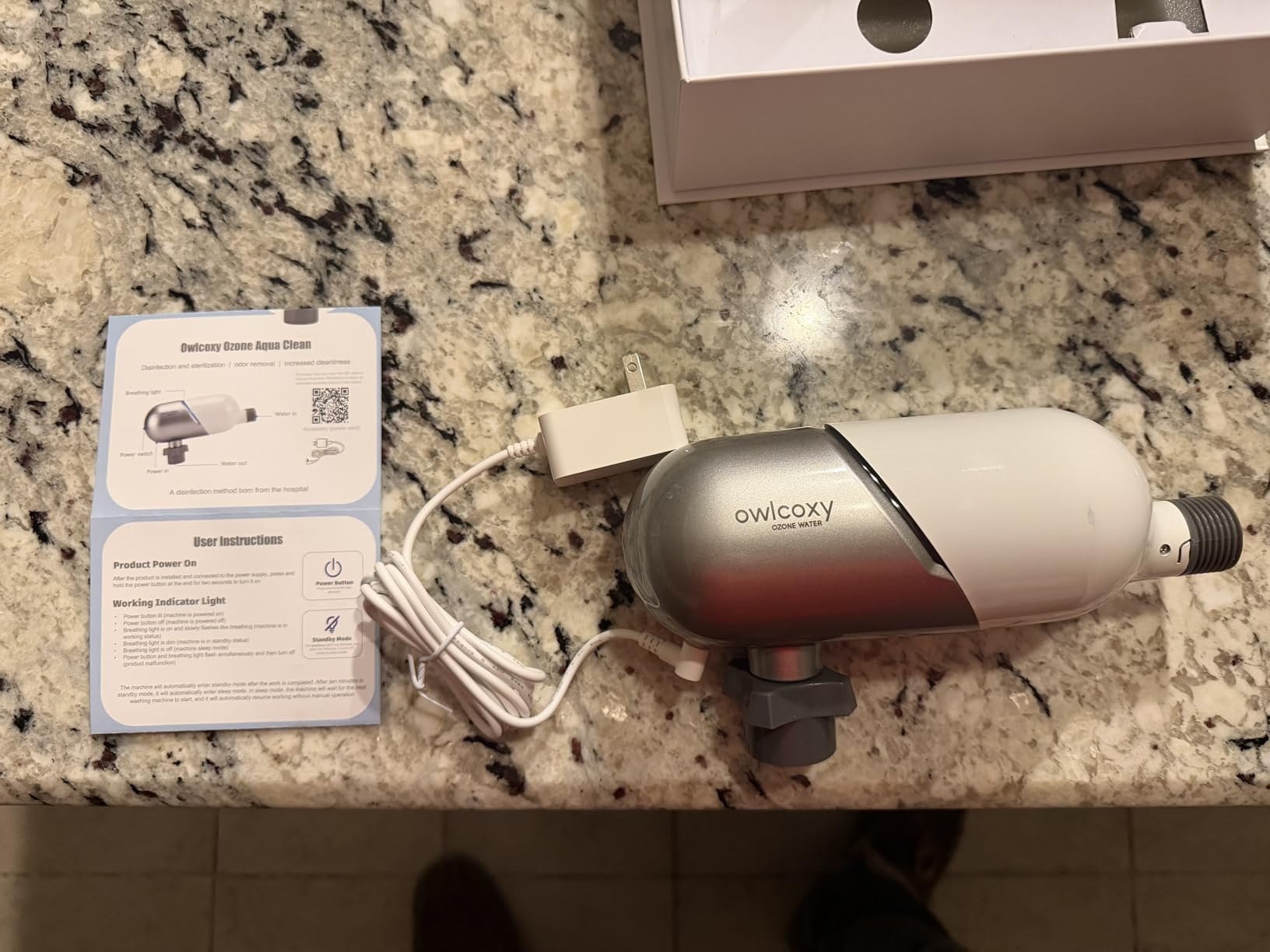 Ozone Laundry System for Washing Machine, Laundry Ozonator for Deep Cleaning and Odor Removal (With wall mounting accessories) customer photo 1