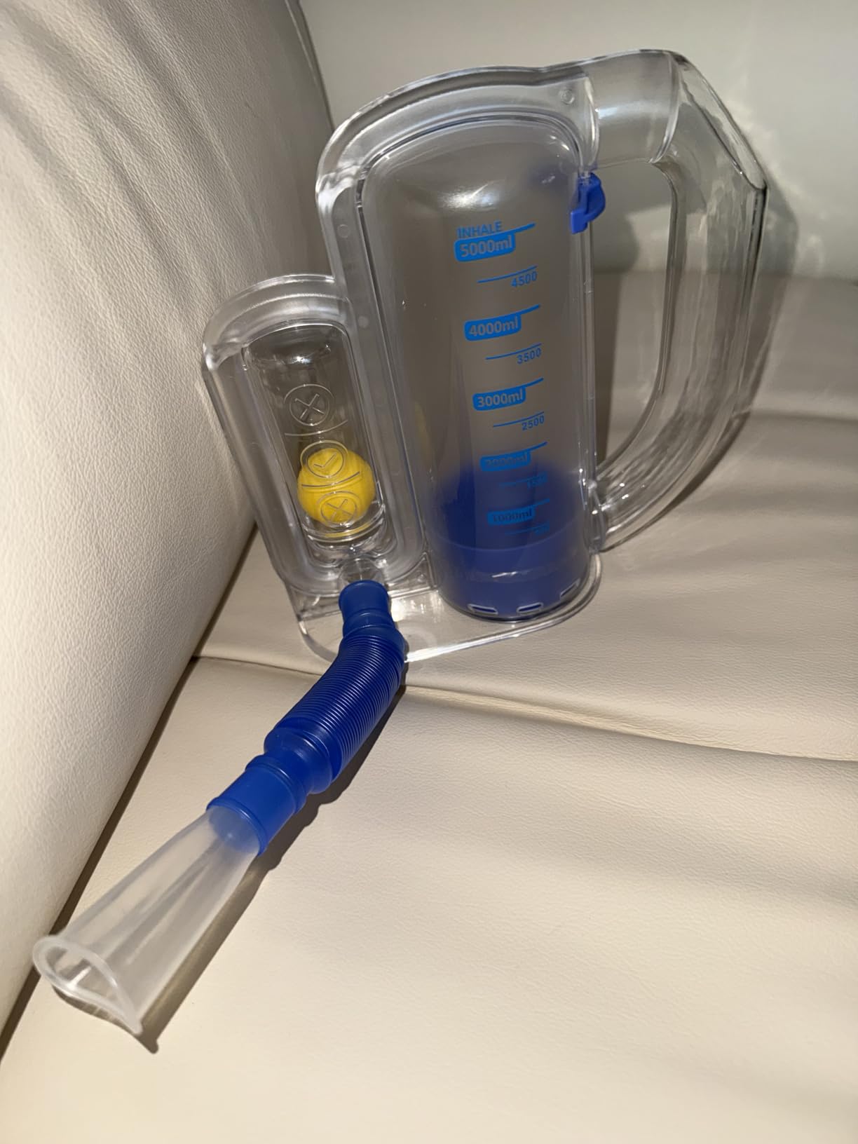 Breathing Exercise Device for Lungs, Lung Exerciser Device - Deep Breathing Trainer for Respiratory Health & Recovery customer photo 2