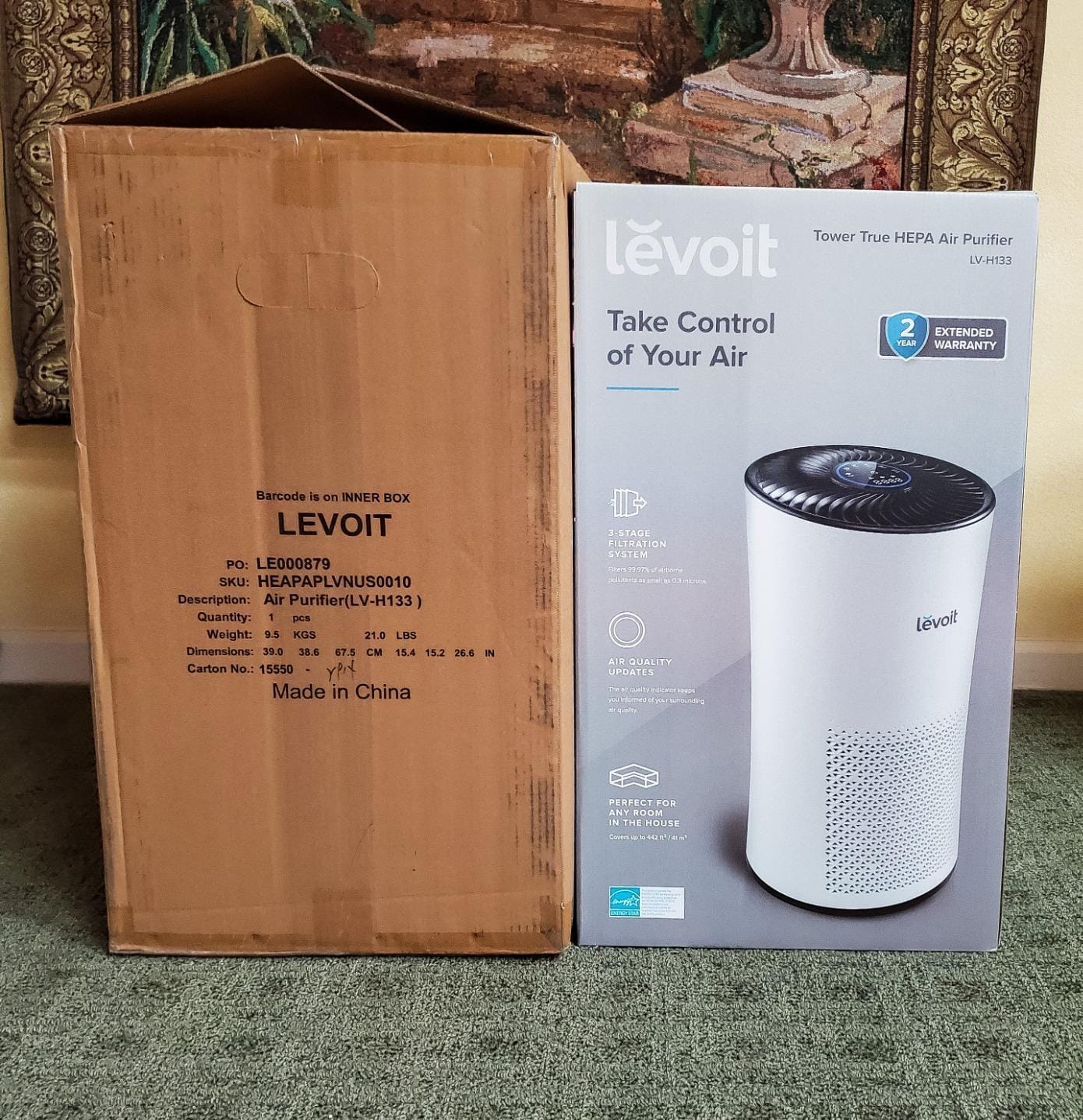 LEVOIT Smart Pet Air Purifier for Home Pets Large Room, Vital Pet Pro, White | Auto-Clean Pre-Filter, Dual Sensors for Floating Pet Hair, Allergens, High-Carbon Filter for Dander, Odor, Remote APP Control customer photo 1