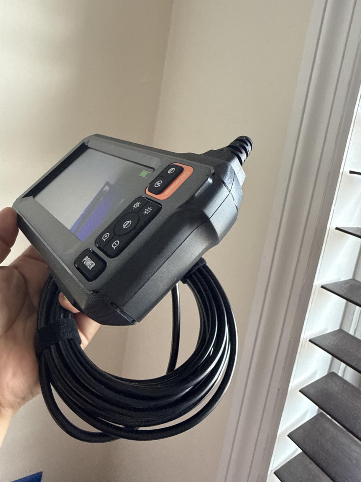 Endoscope Camera with Light, Inspection Borescope Camera with 4.3