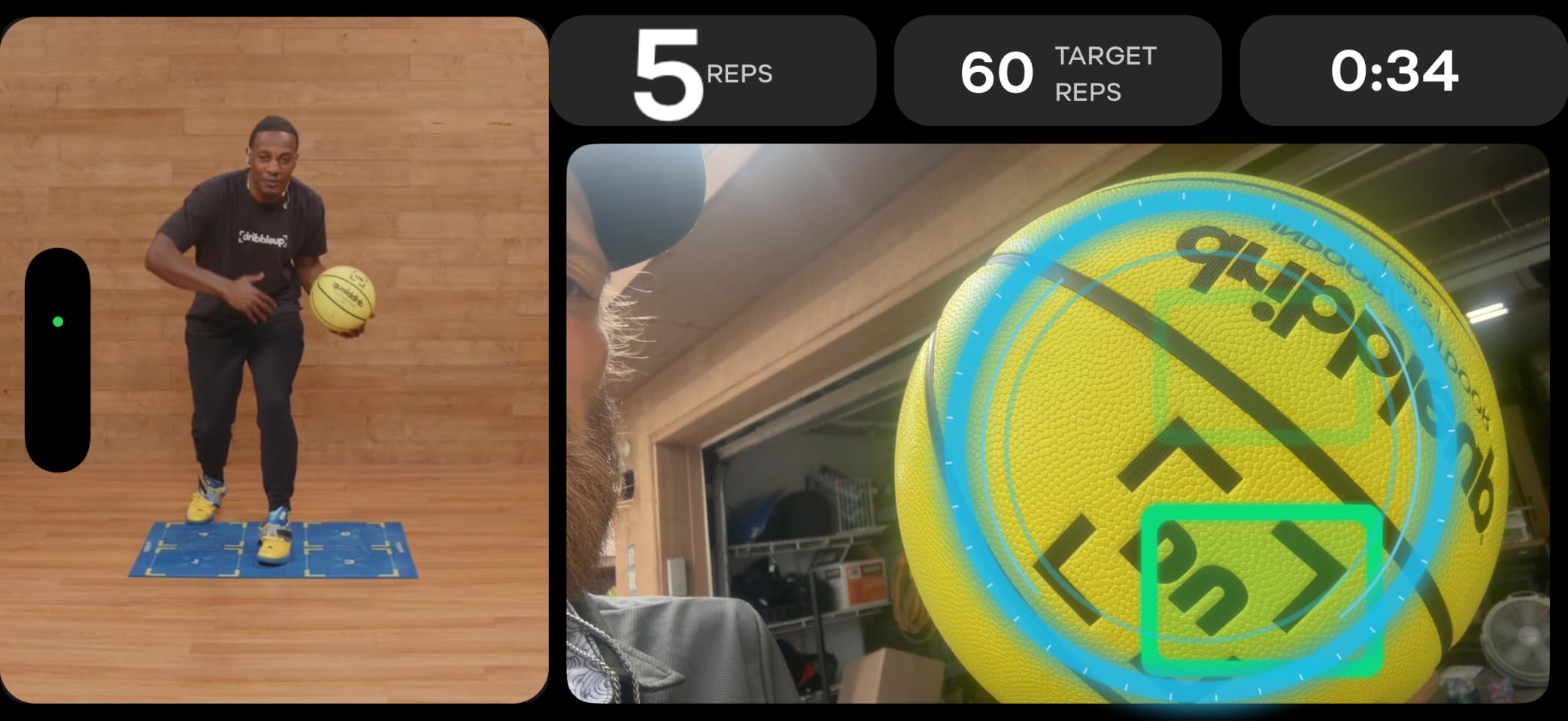DribbleUp Smart Basketball Starter Pack – Interactive App Coach customer photo 1