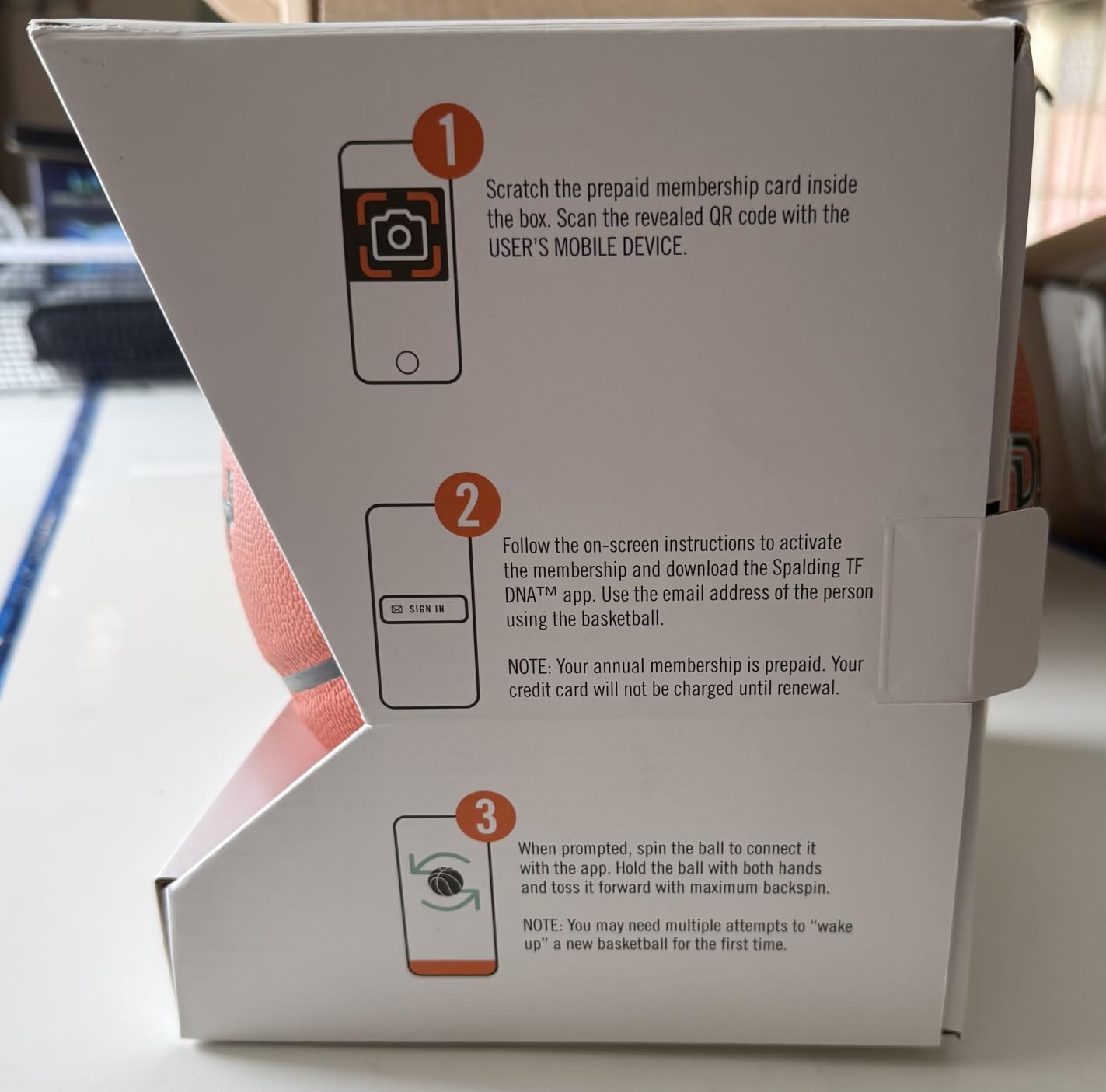 Spalding Legacy TF1000 Smart Basketball with App – Premium Indoor Shot Training Basketball - 1 Year Subscription Included - Shoot Better Now - Ultimate Basketball Gift customer photo 1
