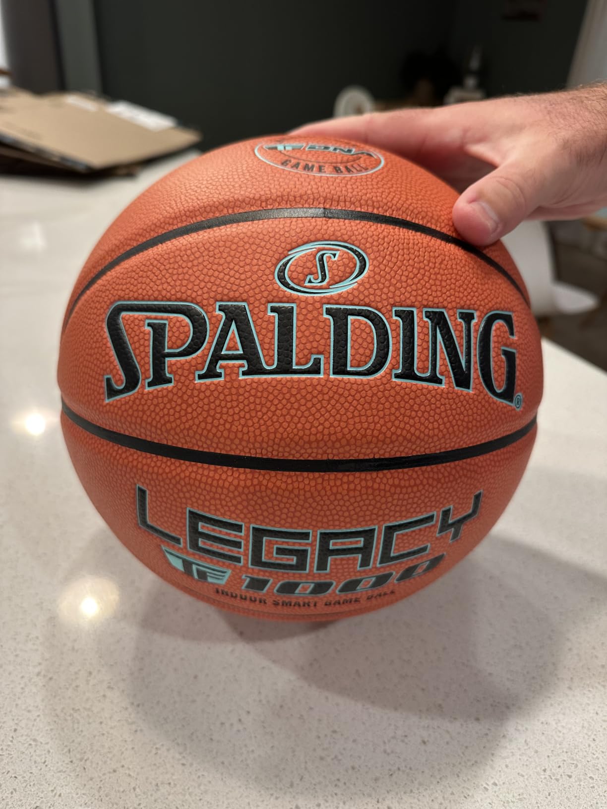 Spalding Legacy TF1000 Smart Basketball with App – Premium Indoor Shot Training Basketball - 1 Year Subscription Included - Shoot Better Now - Ultimate Basketball Gift customer photo 2