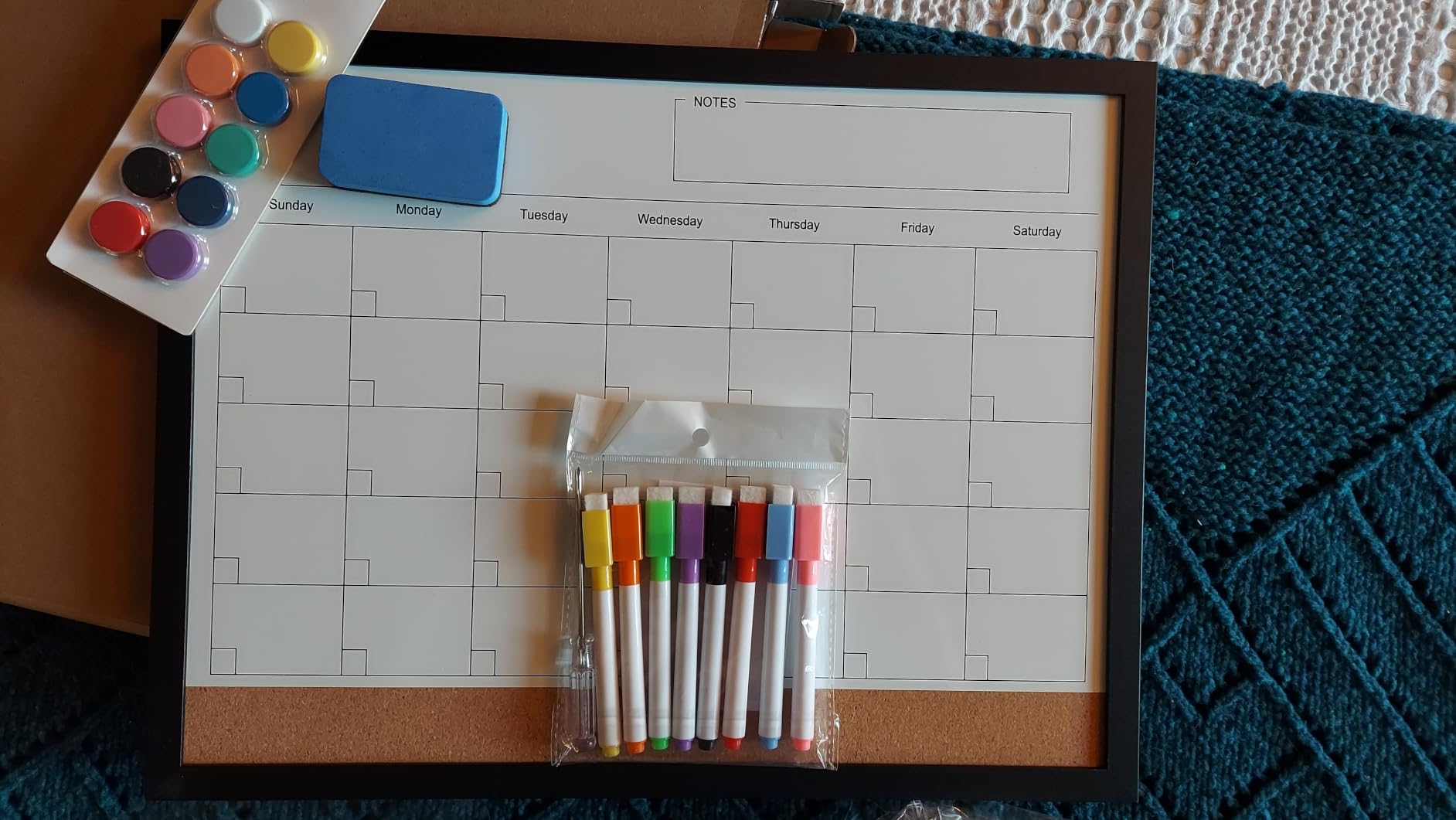 Dry Erase Calendar Whiteboard, 17