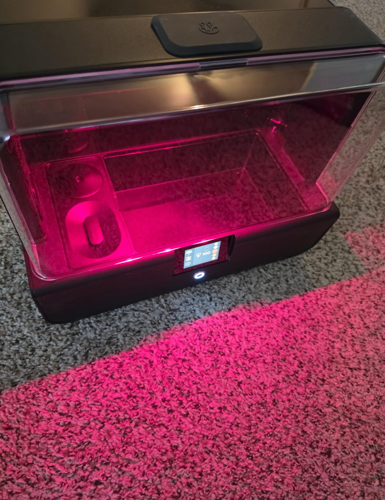 Sproushi Smart Mushroom Growing Kit - Harvest in 7 Days | Grow Lion's Mane, Reishi & Rare Mushrooms You Can't Buy Anywhere Else | AI-Powered Humidity, O2 and Lighting + Timelapse Camera | Blue Copper customer photo 1