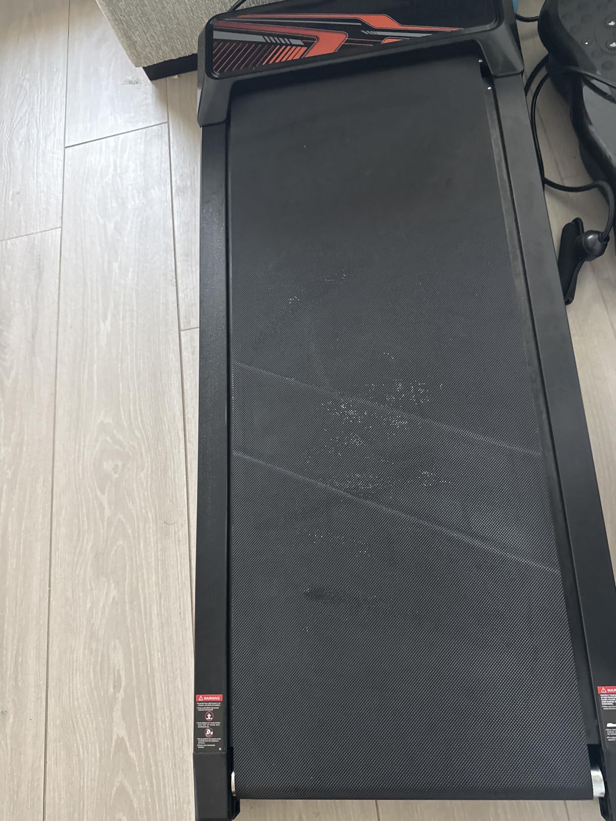 RJOP 2.5HP Walking Mat with Incline Pad, Under Desk Treadmill for Home Gym | Walking Running Pad with Remote, 3 in 1 Low Noise Small Mini Portable Treadmill with LED Screen, 270lbs Capacity customer photo 2
