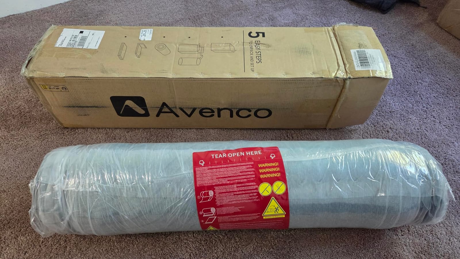 Avenco Queen Mattress 12 Inch, Luxury Hotel-Level Cooling Hybrid Mattress | Dual NanoGEL Memory Foam with SmartS Coil for Motion Isolation & Extra Back Support, Pressure Relief, CertiPUR-US Certified customer photo 1